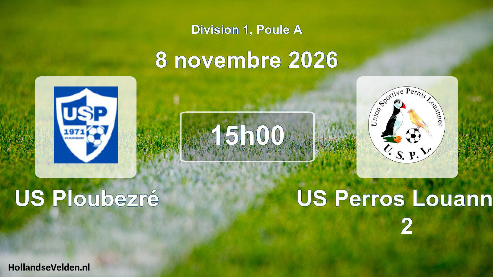 Match programmé: US Ploubezré - US Perros Louannec 2 (8 novembre 2026)