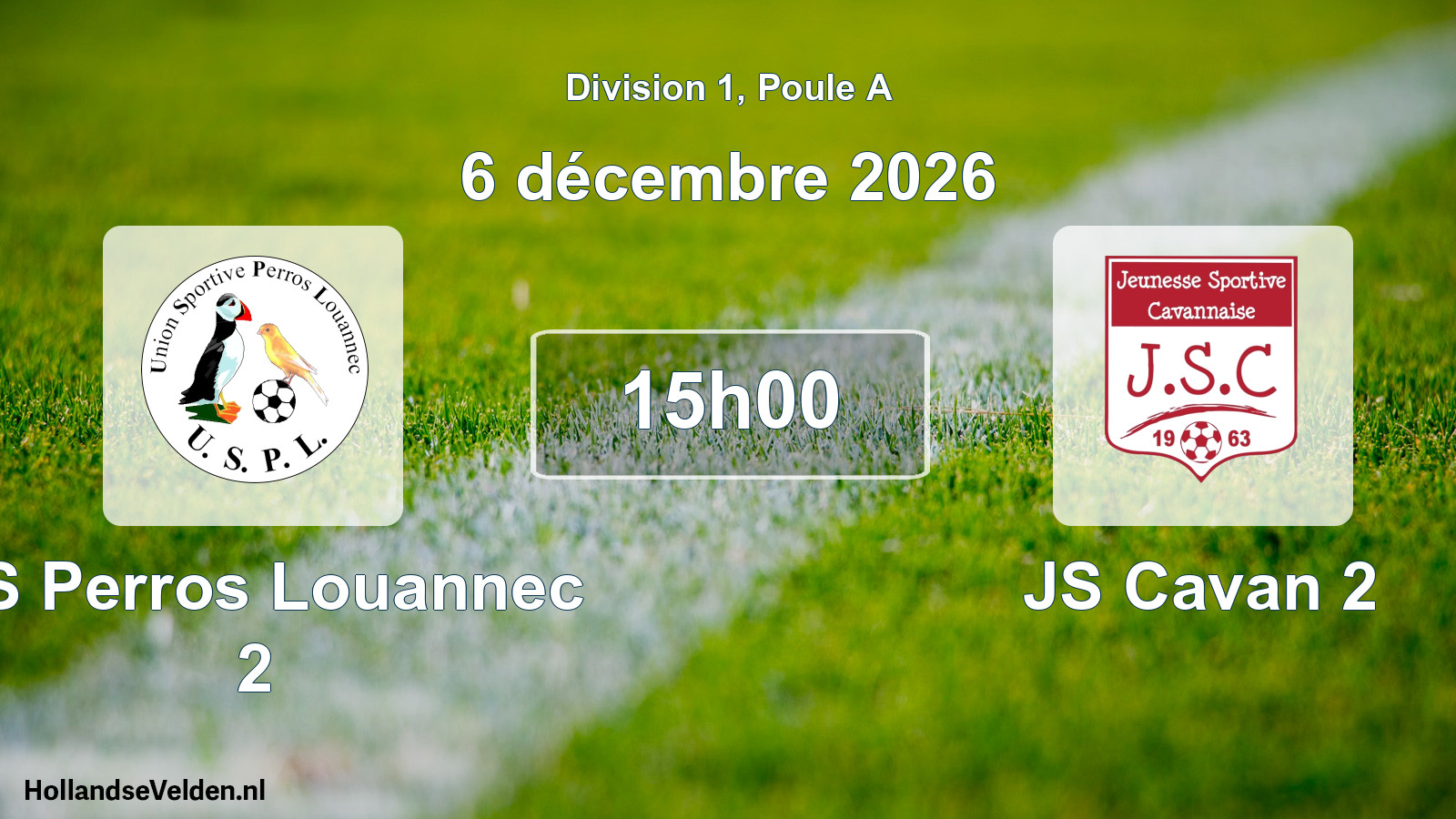 Match programmé: US Perros Louannec 2 - JS Cavan 2 (6 décembre 2026)