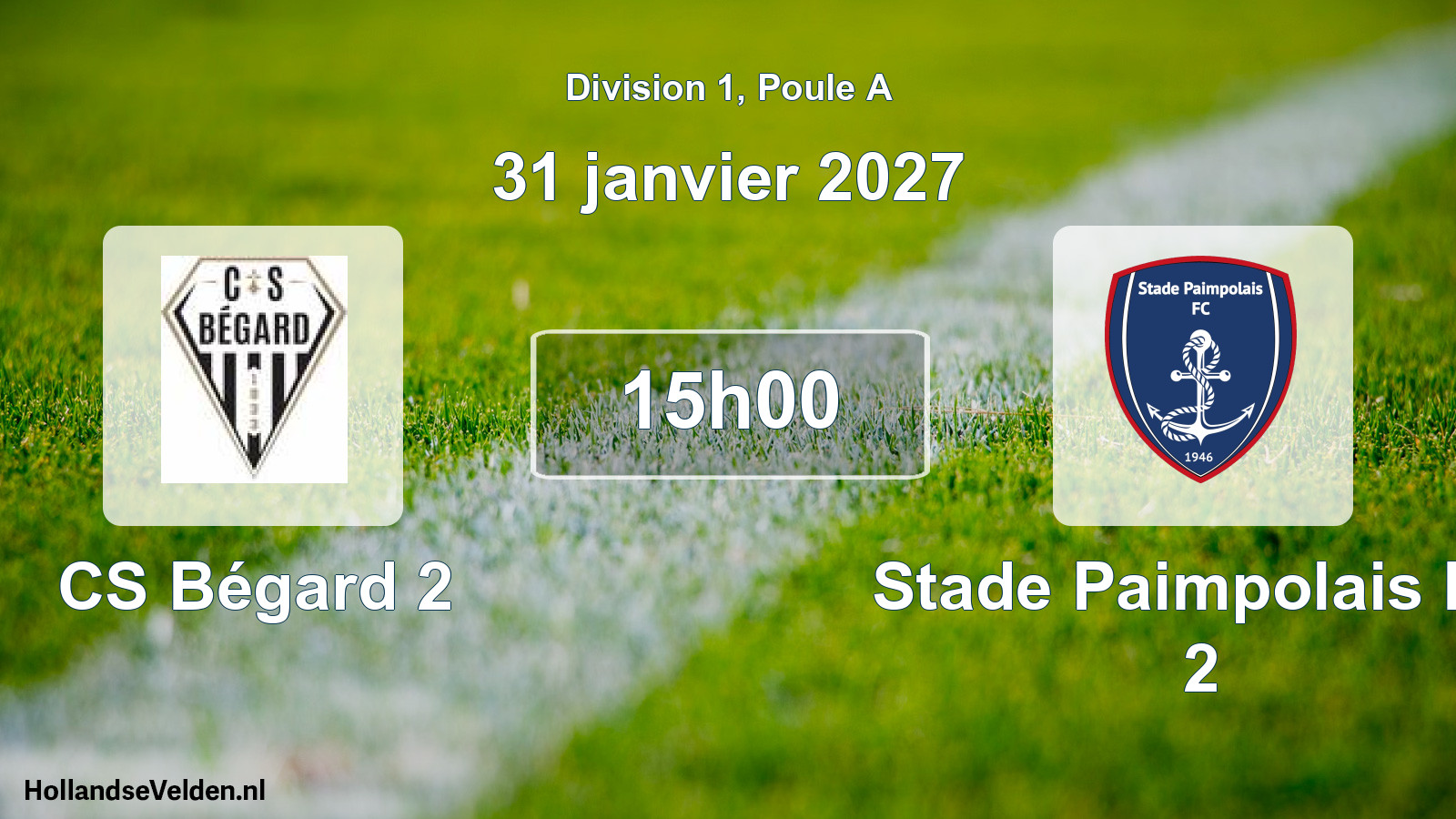 Geplande wedstrijd: CS Bégard 2 - Stade Paimpolais FC 2 (31 januari 2027)