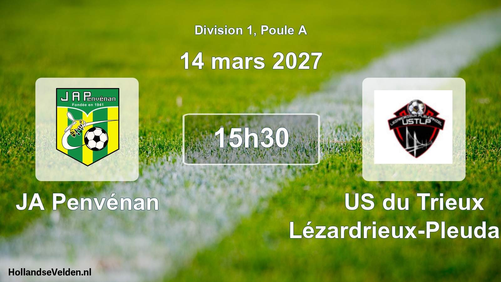 Match programmé: JA Penvénan - US du Trieux Lézardrieux-Pleudaniel (14 mars 2027)