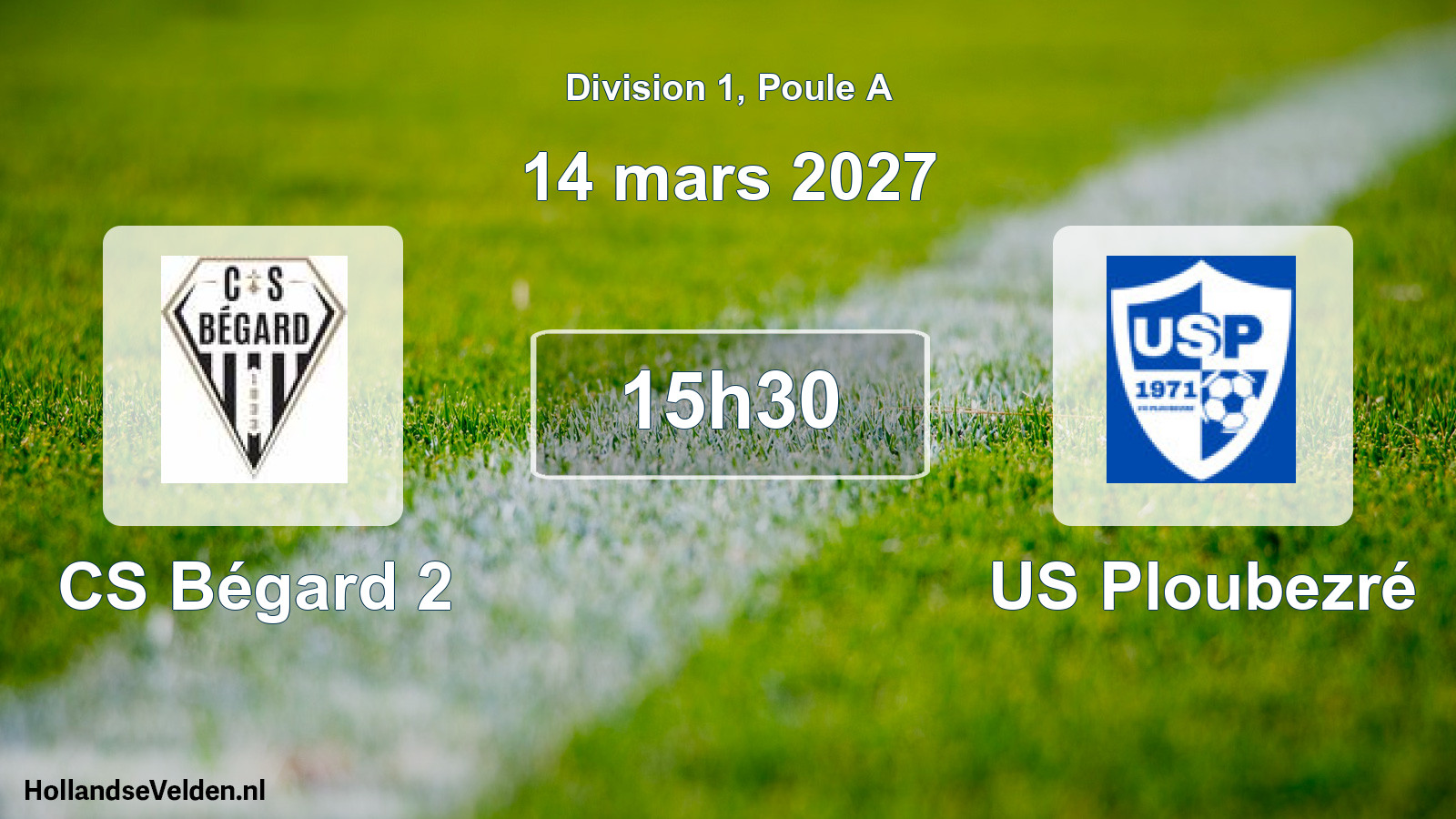 Match programmé: CS Bégard 2 - US Ploubezré (14 mars 2027)