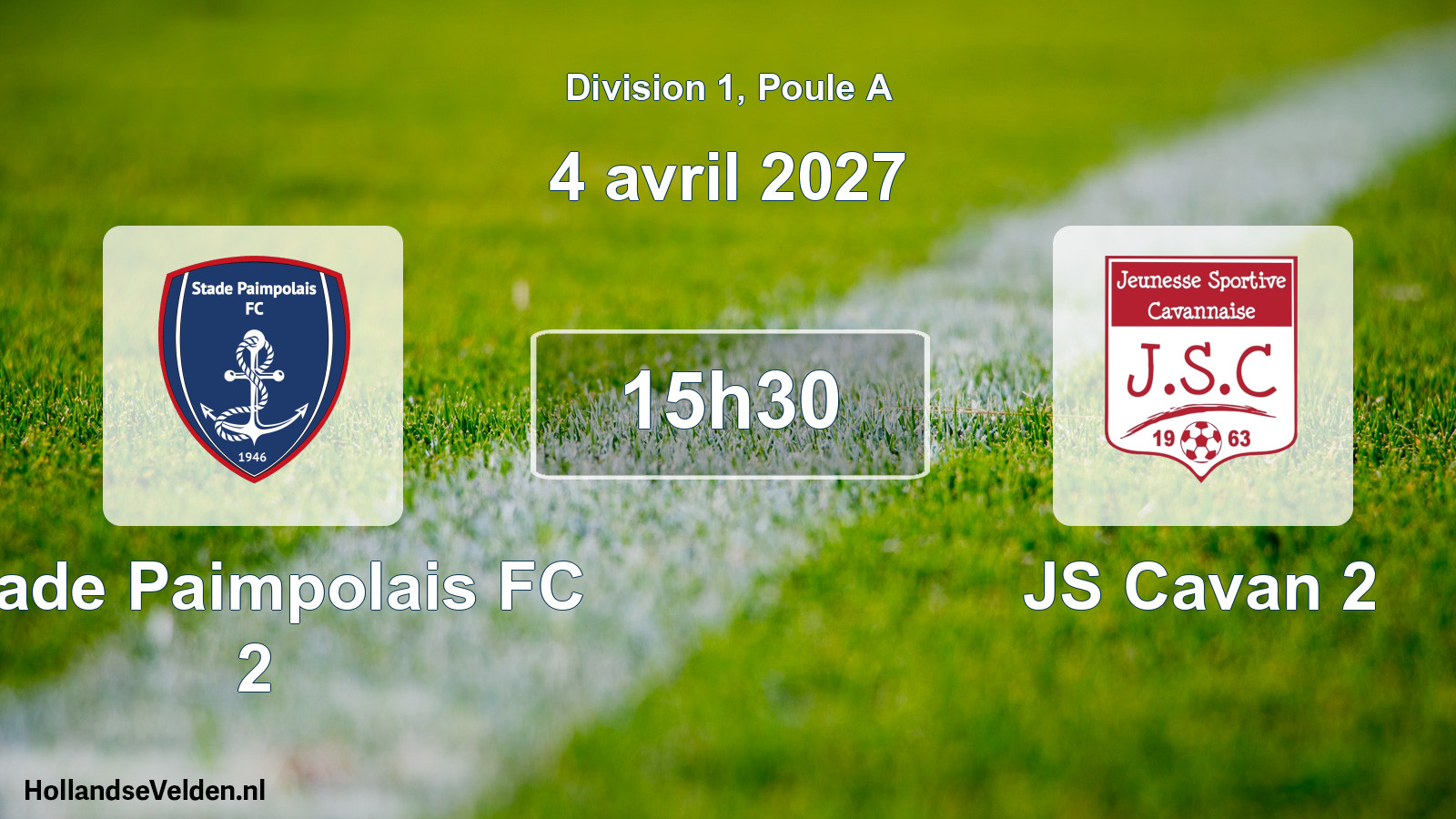Match programmé: Stade Paimpolais FC 2 - JS Cavan 2 (4 avril 2027)