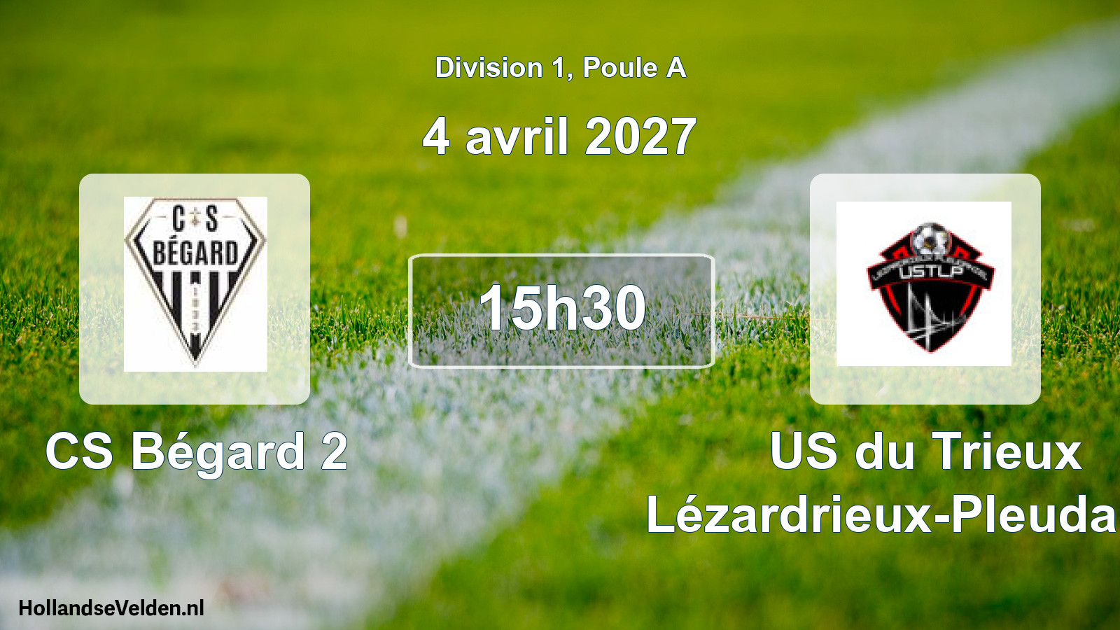 Match programmé: CS Bégard 2 - US du Trieux Lézardrieux-Pleudaniel (4 avril 2027)