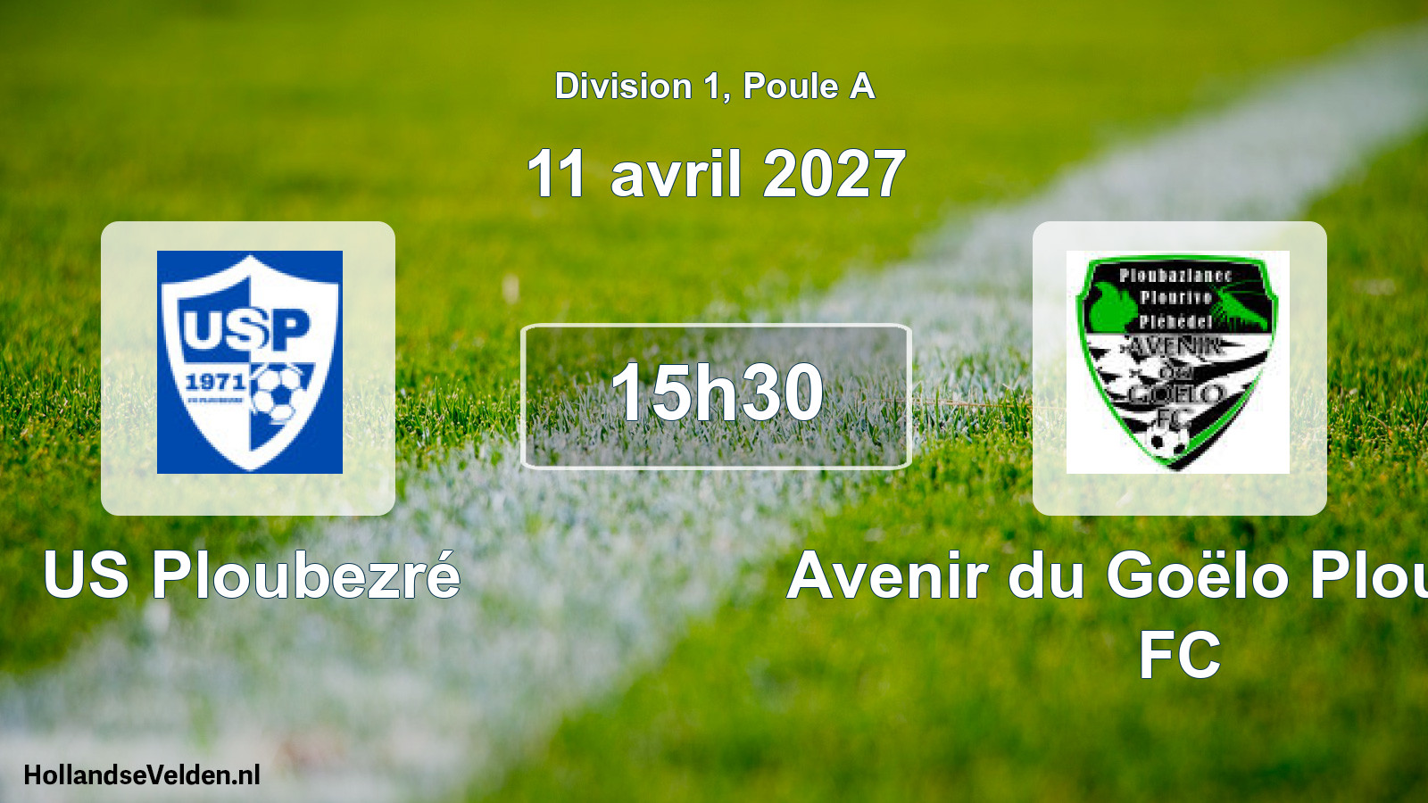 Geplande wedstrijd: US Ploubezré - Avenir du Goëlo Plourivo FC (11 april 2027)
