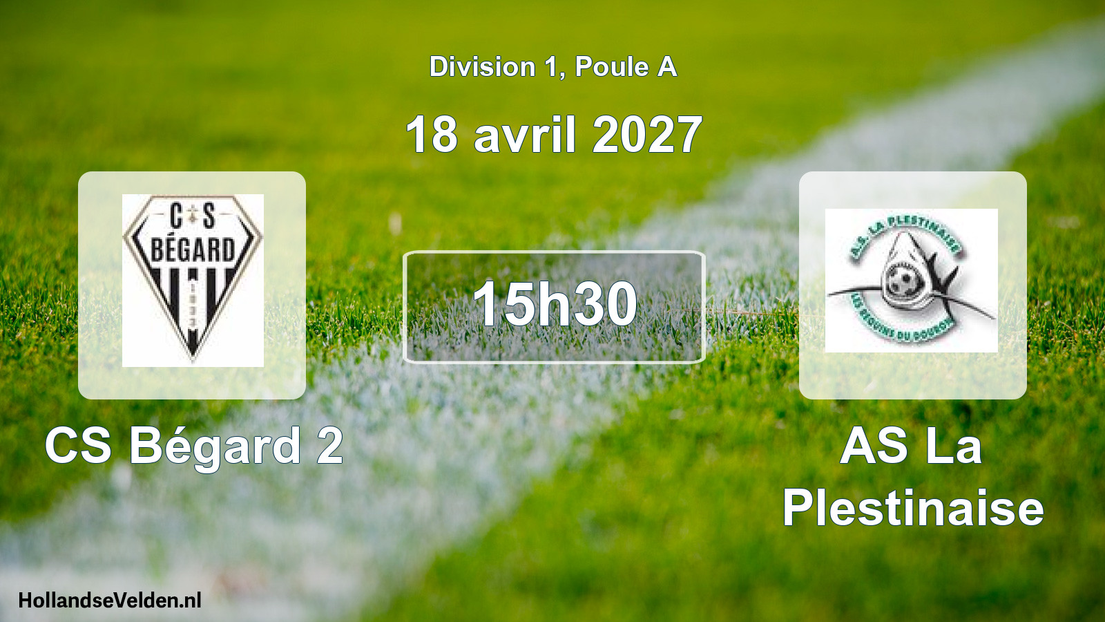 Match programmé: CS Bégard 2 - AS La Plestinaise (18 avril 2027)