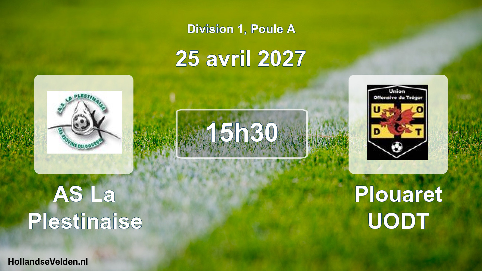 Match programmé: AS La Plestinaise - Plouaret UODT (25 avril 2027)