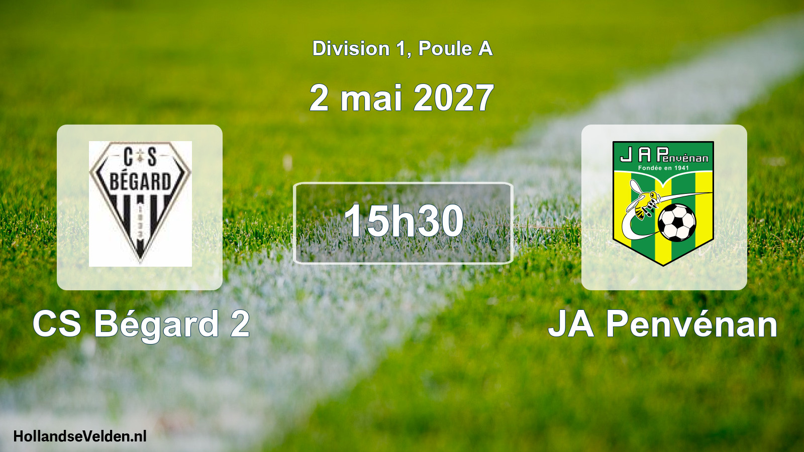 Match programmé: CS Bégard 2 - JA Penvénan (2 mai 2027)