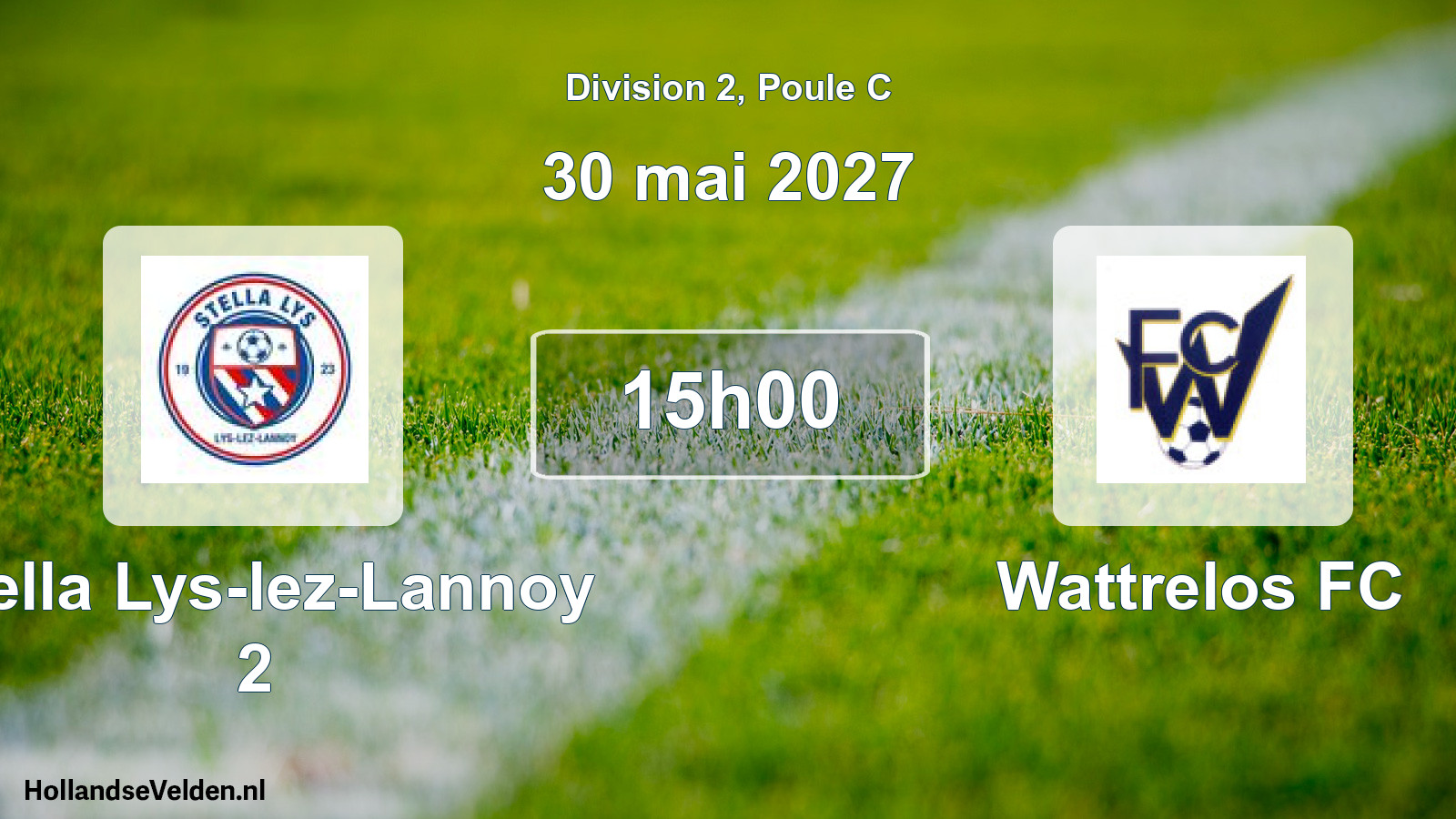 Match programmé: Stella Lys-lez-Lannoy 2 - Wattrelos FC (30 mai 2027)