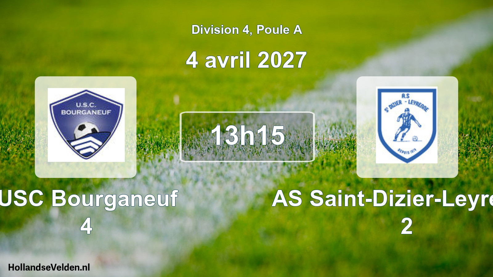 Scheduled Match: USC Bourganeuf 4 - AS Saint-Dizier-Leyrenne 2 (4 April 2027)