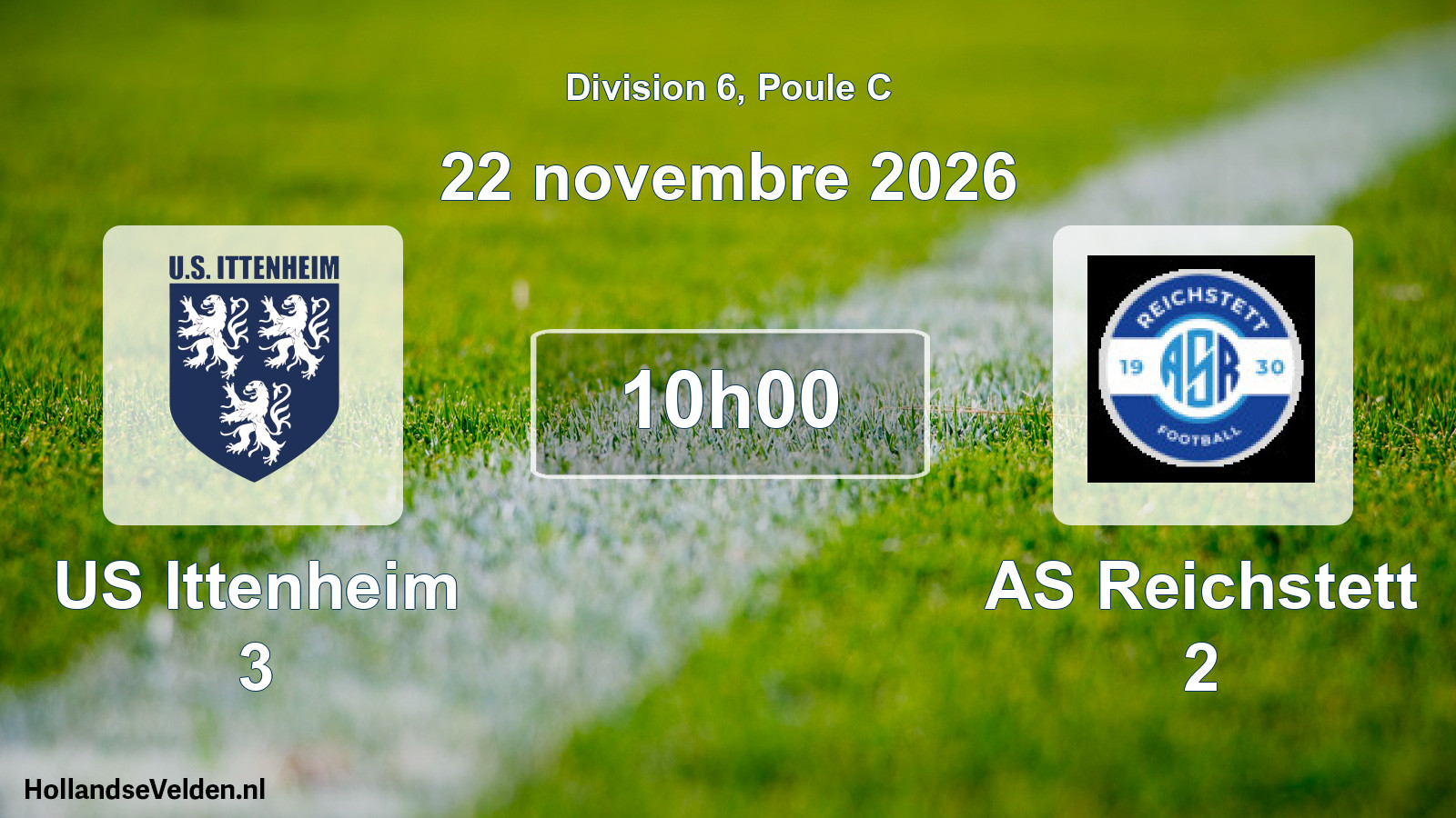 Scheduled Match: US Ittenheim 3 - AS Reichstett 2 (22 November 2026)