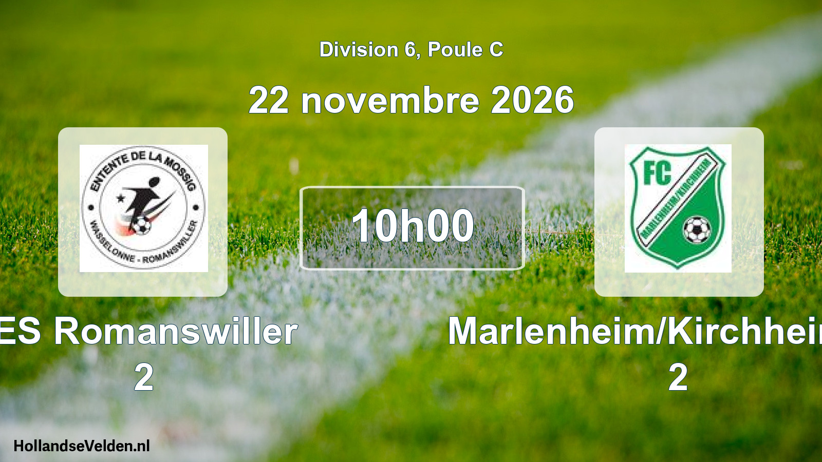 Scheduled Match: ES Romanswiller 2 - Marlenheim/Kirchheim FC 2 (22 November 2026)