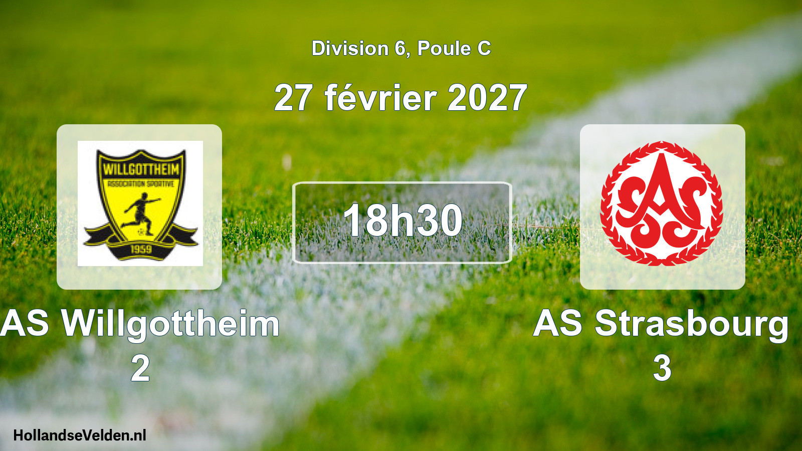 Scheduled Match: AS Willgottheim 2 - AS Strasbourg 3 (27 February 2027)