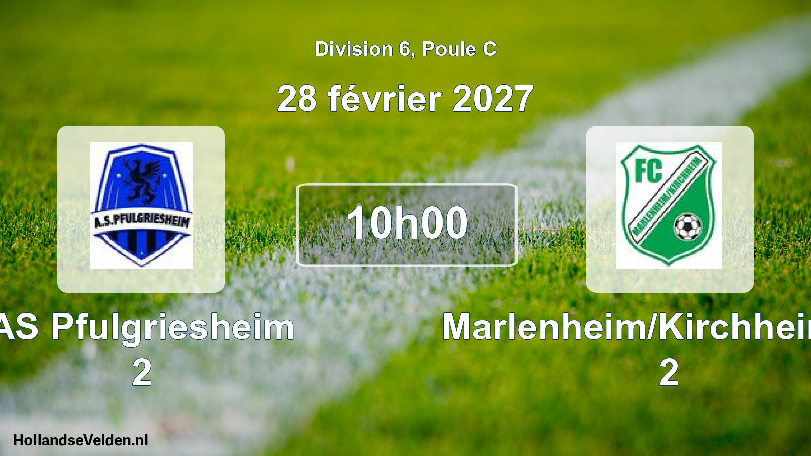 Scheduled Match: AS Pfulgriesheim 2 - Marlenheim/Kirchheim FC 2 (28 February 2027)