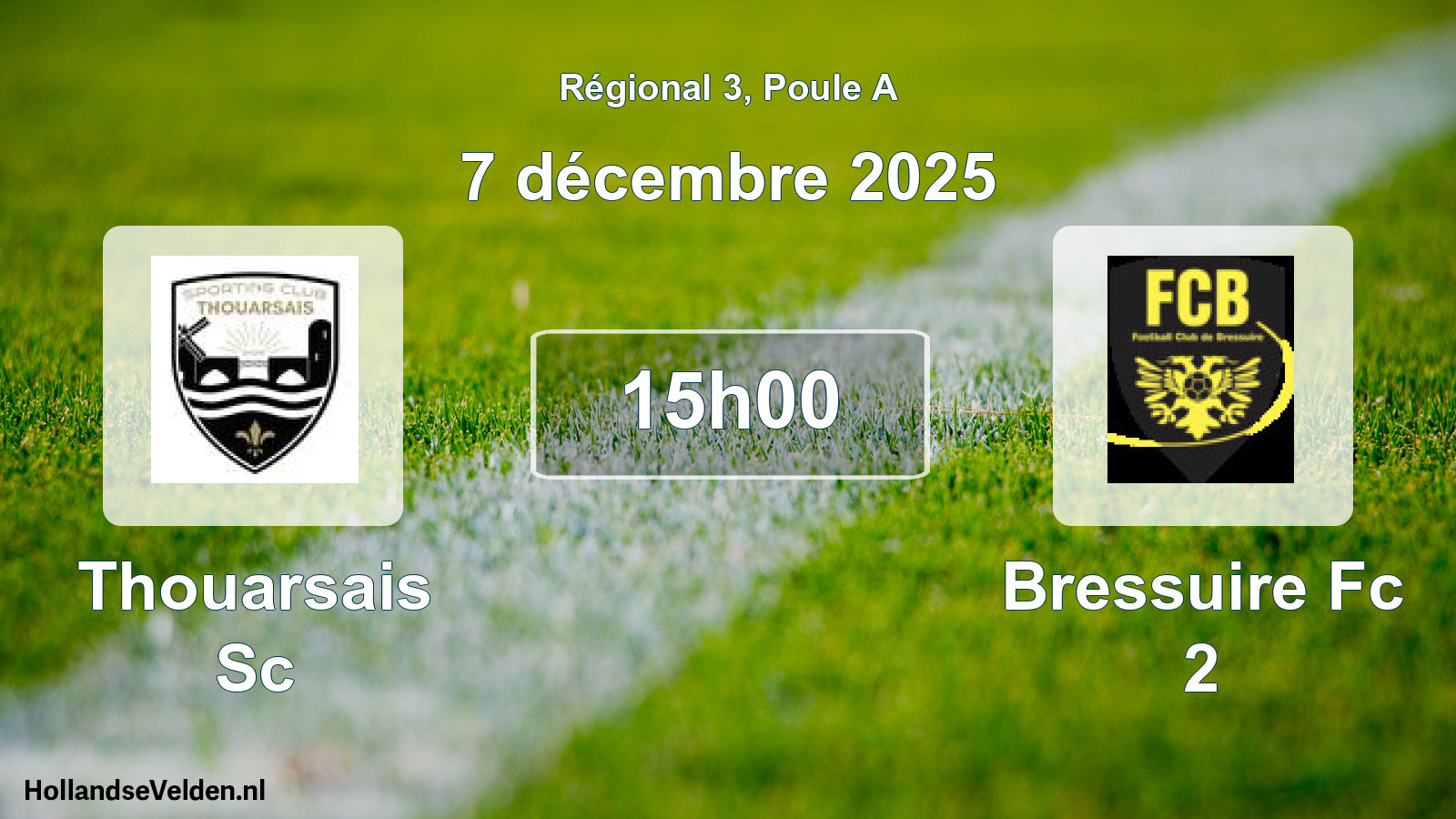Geplande wedstrijd: Thouarsais Sc - Bressuire Fc 2 (7 décembre 2025)