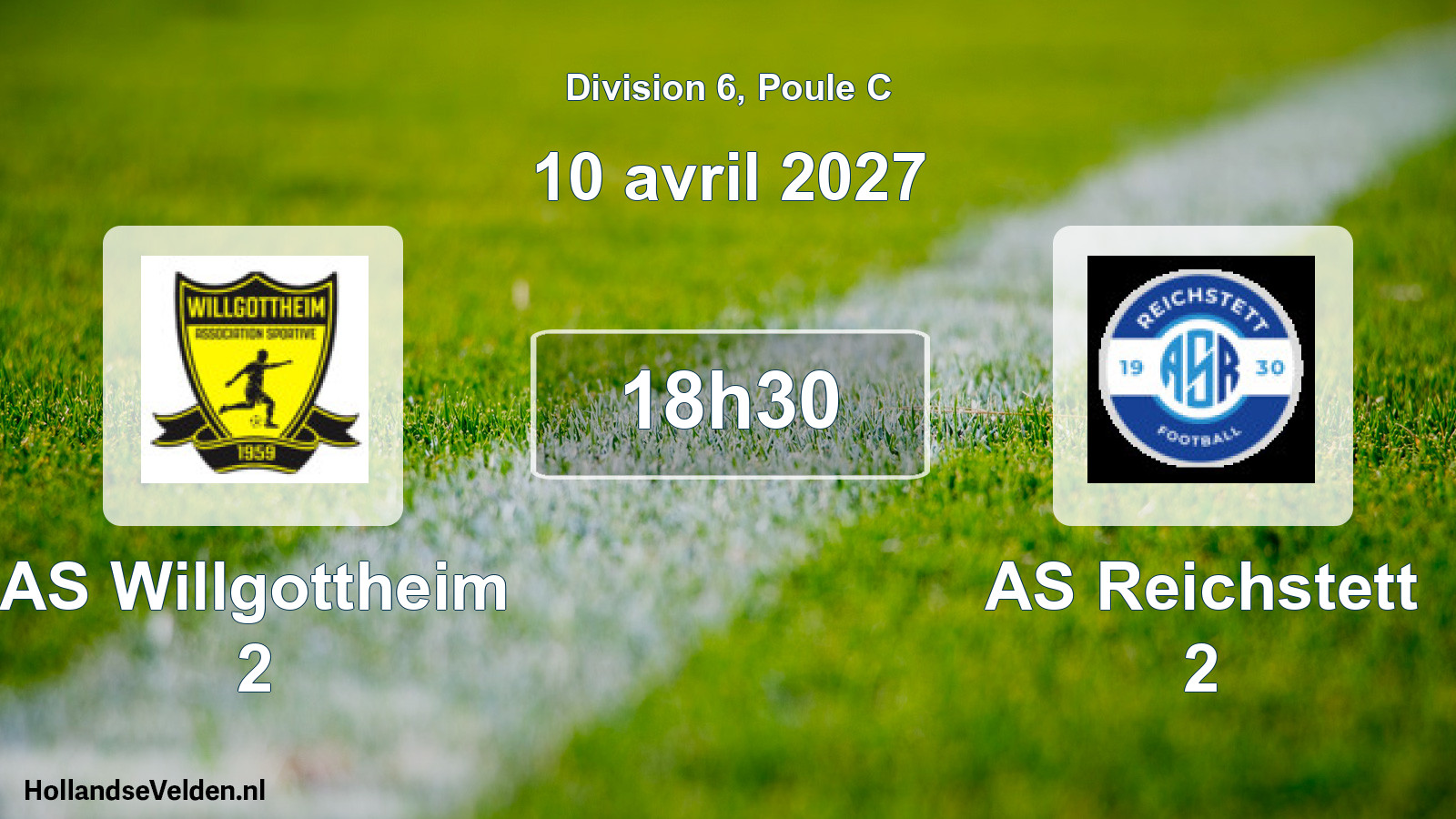 Scheduled Match: AS Willgottheim 2 - AS Reichstett 2 (10 April 2027)