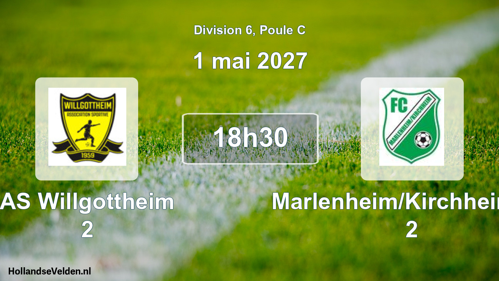 Scheduled Match: AS Willgottheim 2 - Marlenheim/Kirchheim FC 2 (1 May 2027)