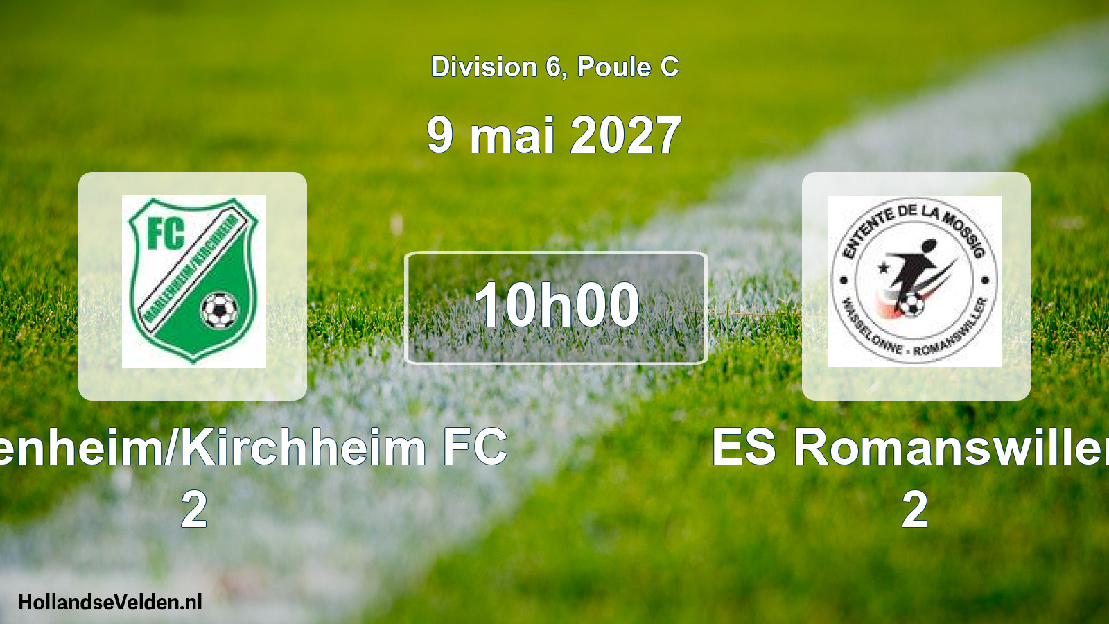 Scheduled Match: Marlenheim/Kirchheim FC 2 - ES Romanswiller 2 (9 May 2027)