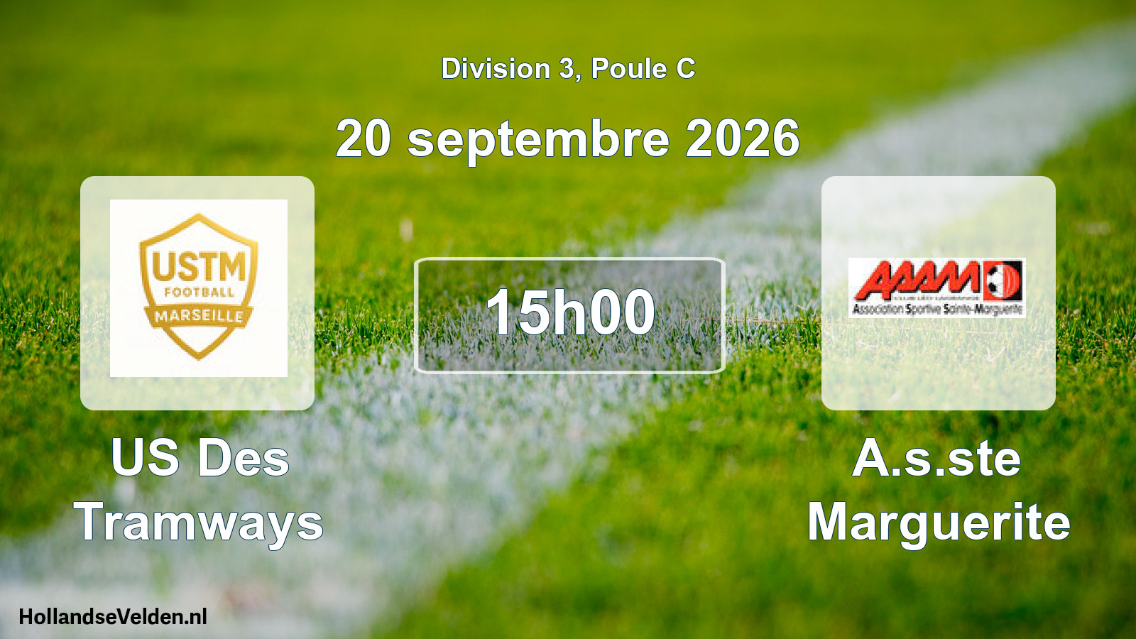 Match programmé: US Des Tramways - A.s.ste Marguerite (20 septembre 2026)