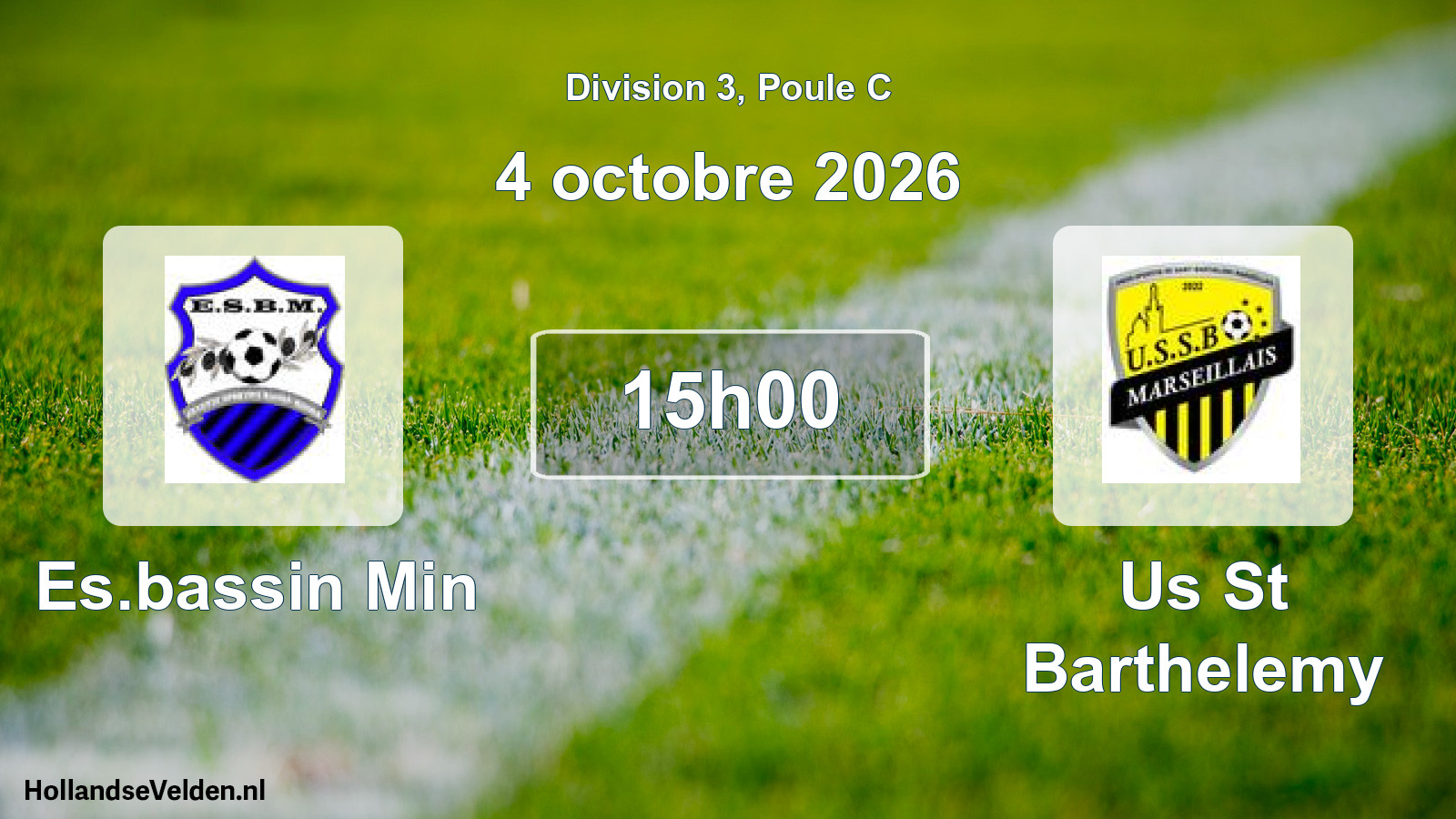 Geplande wedstrijd: Es.bassin Min - Us St Barthelemy (4 oktober 2026)