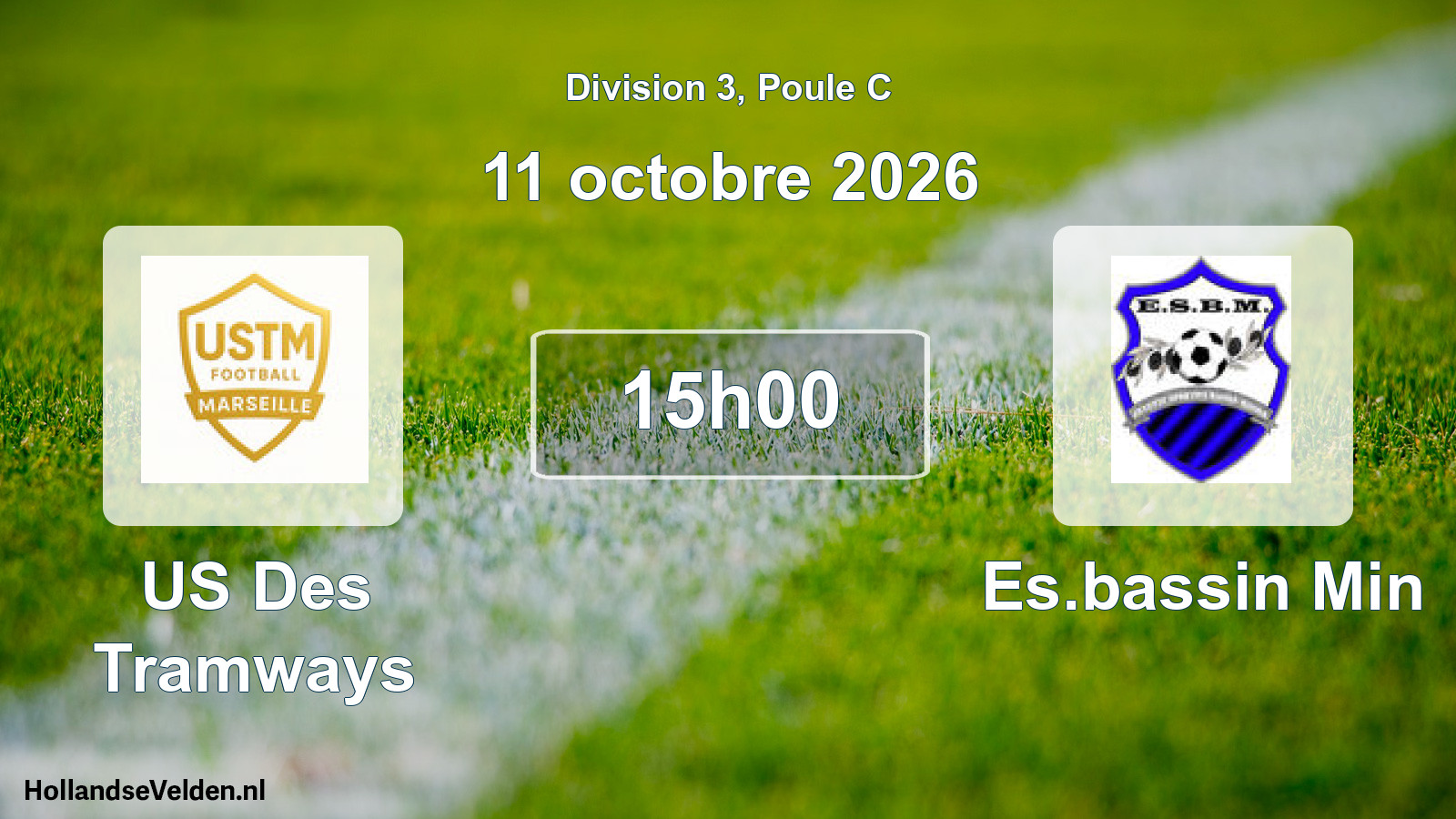Match programmé: US Des Tramways - Es.bassin Min (11 octobre 2026)