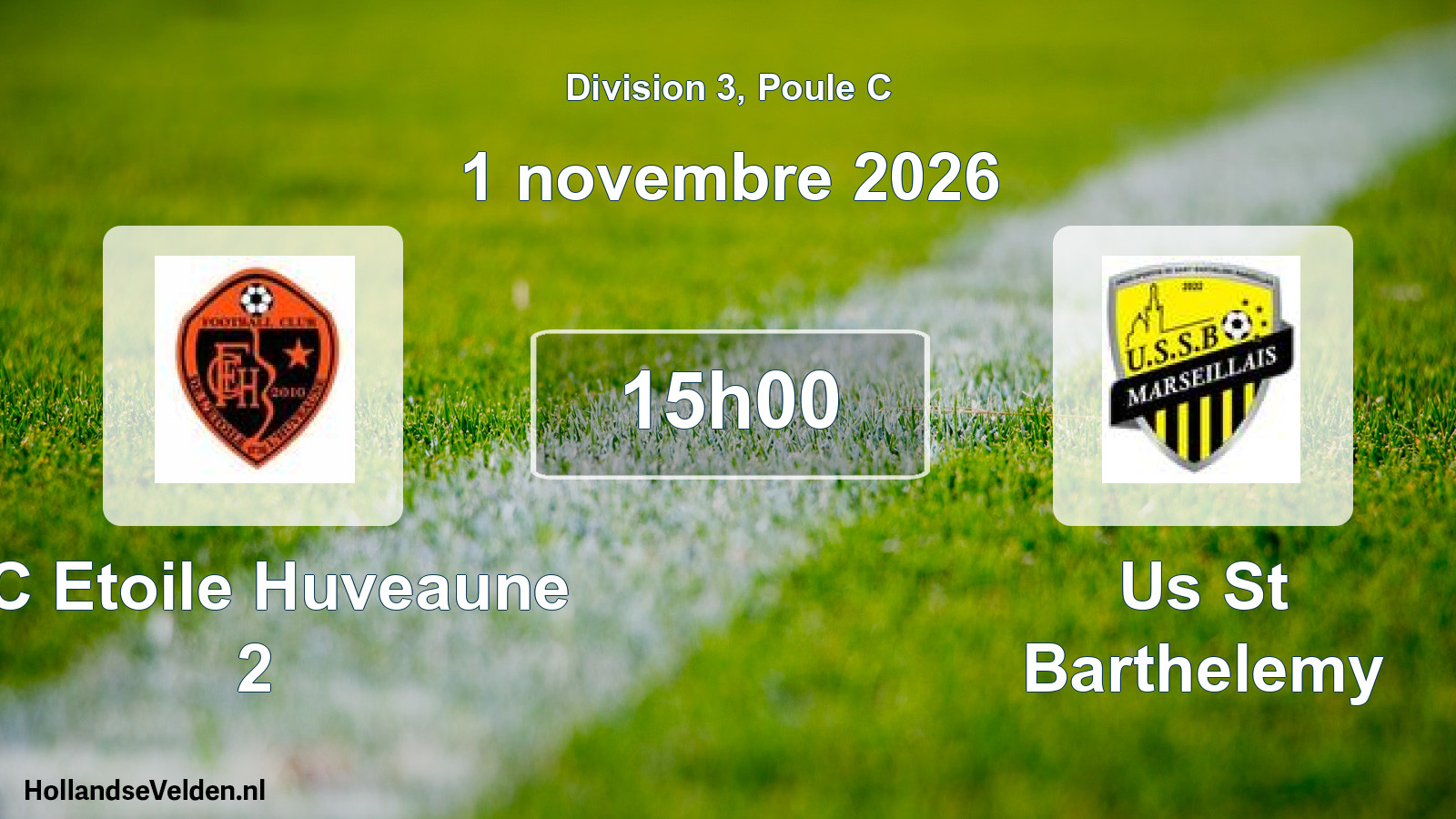 Geplande wedstrijd: FC Etoile Huveaune 2 - Us St Barthelemy (1 november 2026)