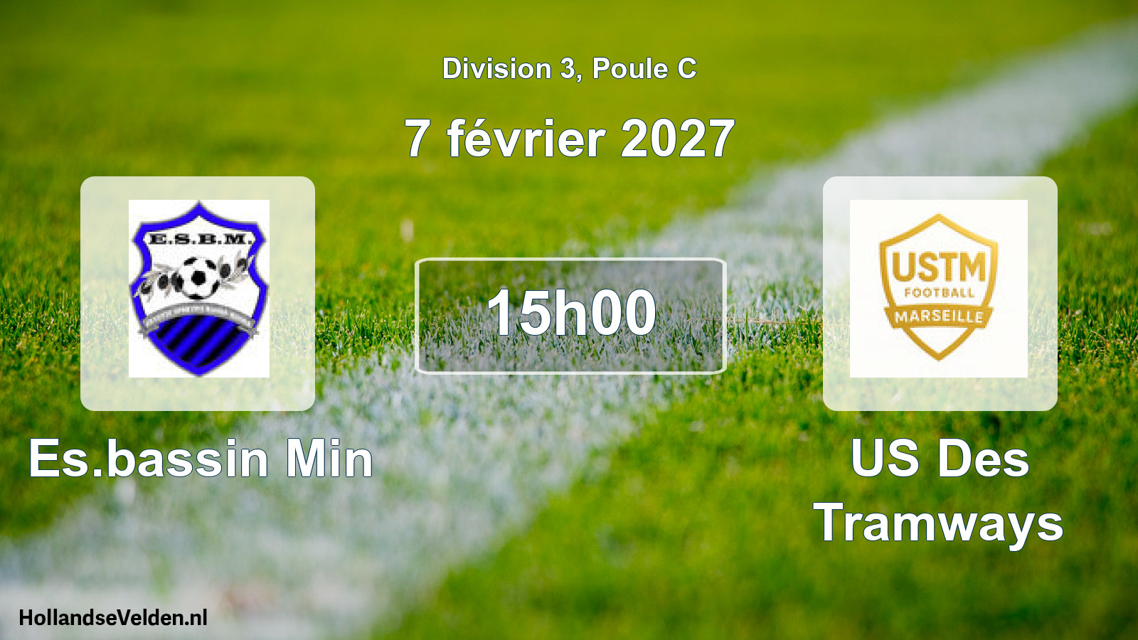 Match programmé: Es.bassin Min - US Des Tramways (7 février 2027)