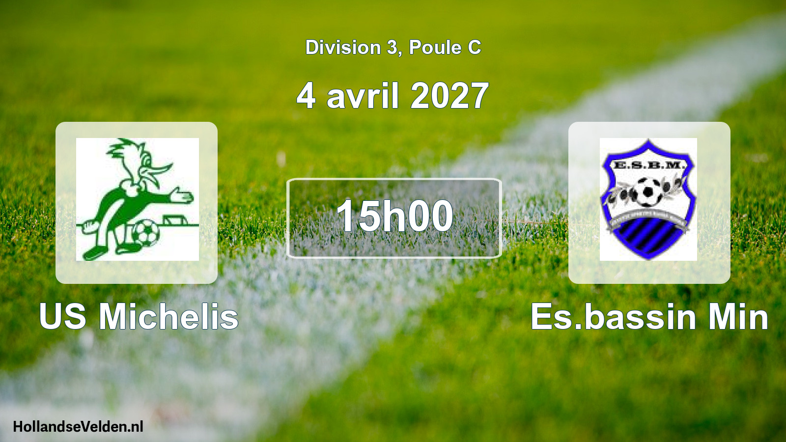 Match programmé: US Michelis - Es.bassin Min (4 avril 2027)