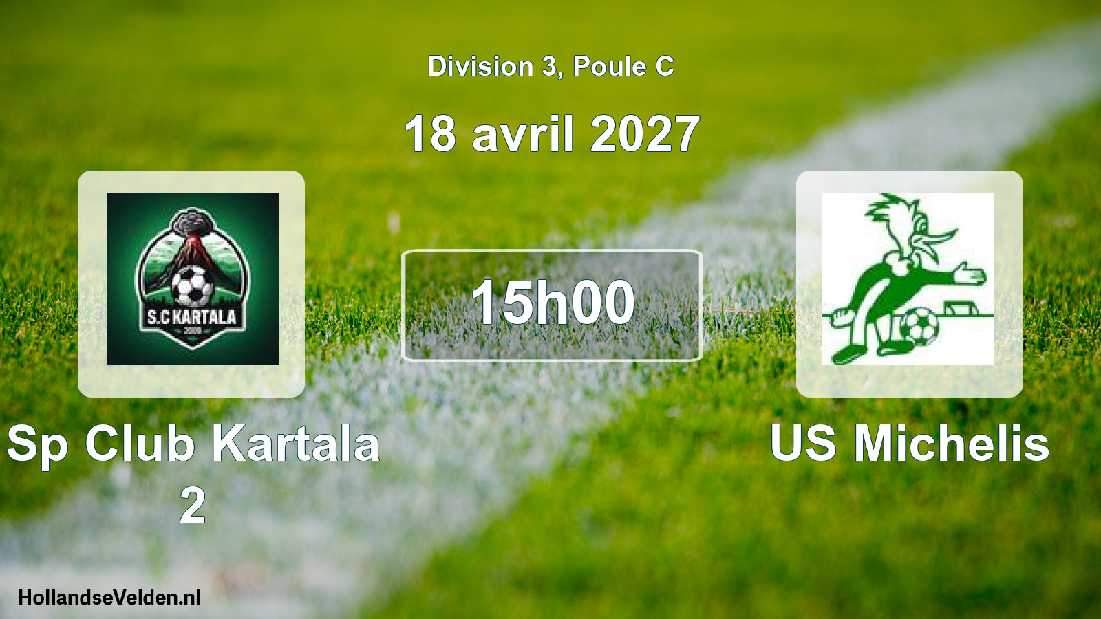 Match programmé: Sp Club Kartala 2 - US Michelis (18 avril 2027)