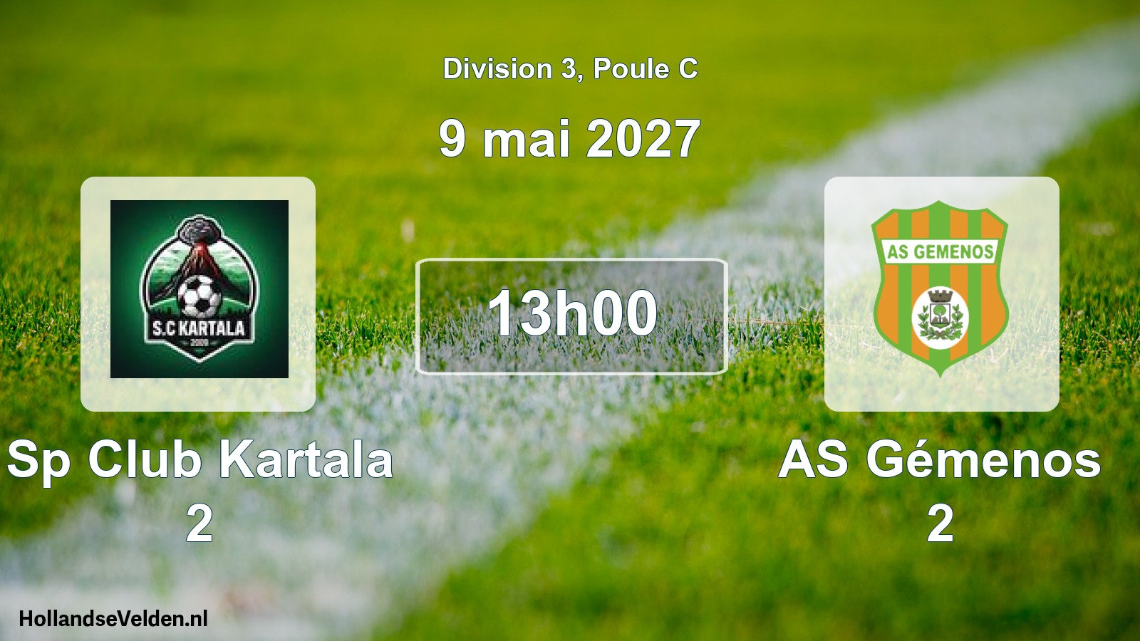 Match programmé: Sp Club Kartala 2 - AS Gémenos 2 (9 mai 2027)