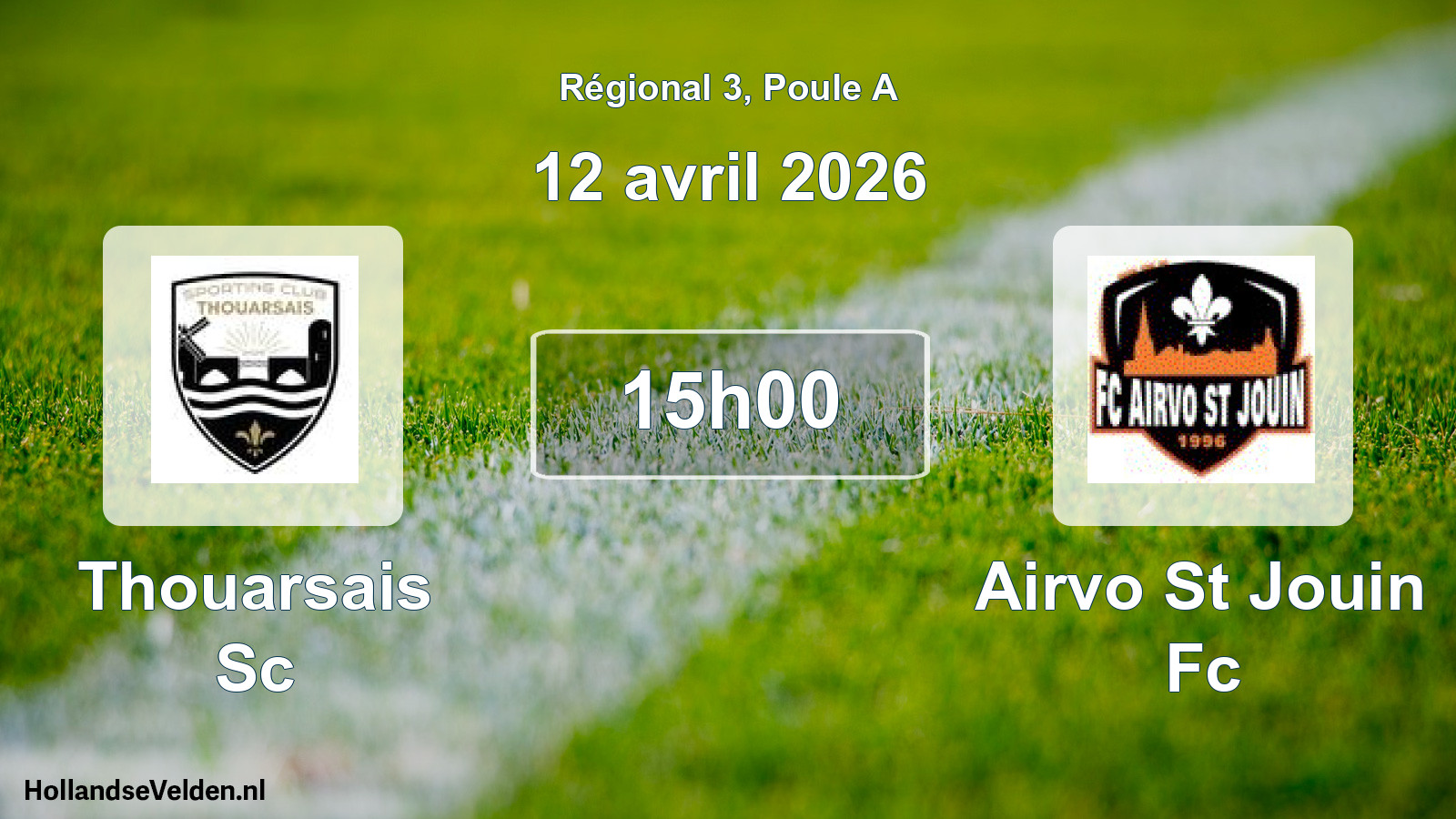 Geplande wedstrijd: Thouarsais Sc - Airvo St Jouin Fc (12 avril 2026)