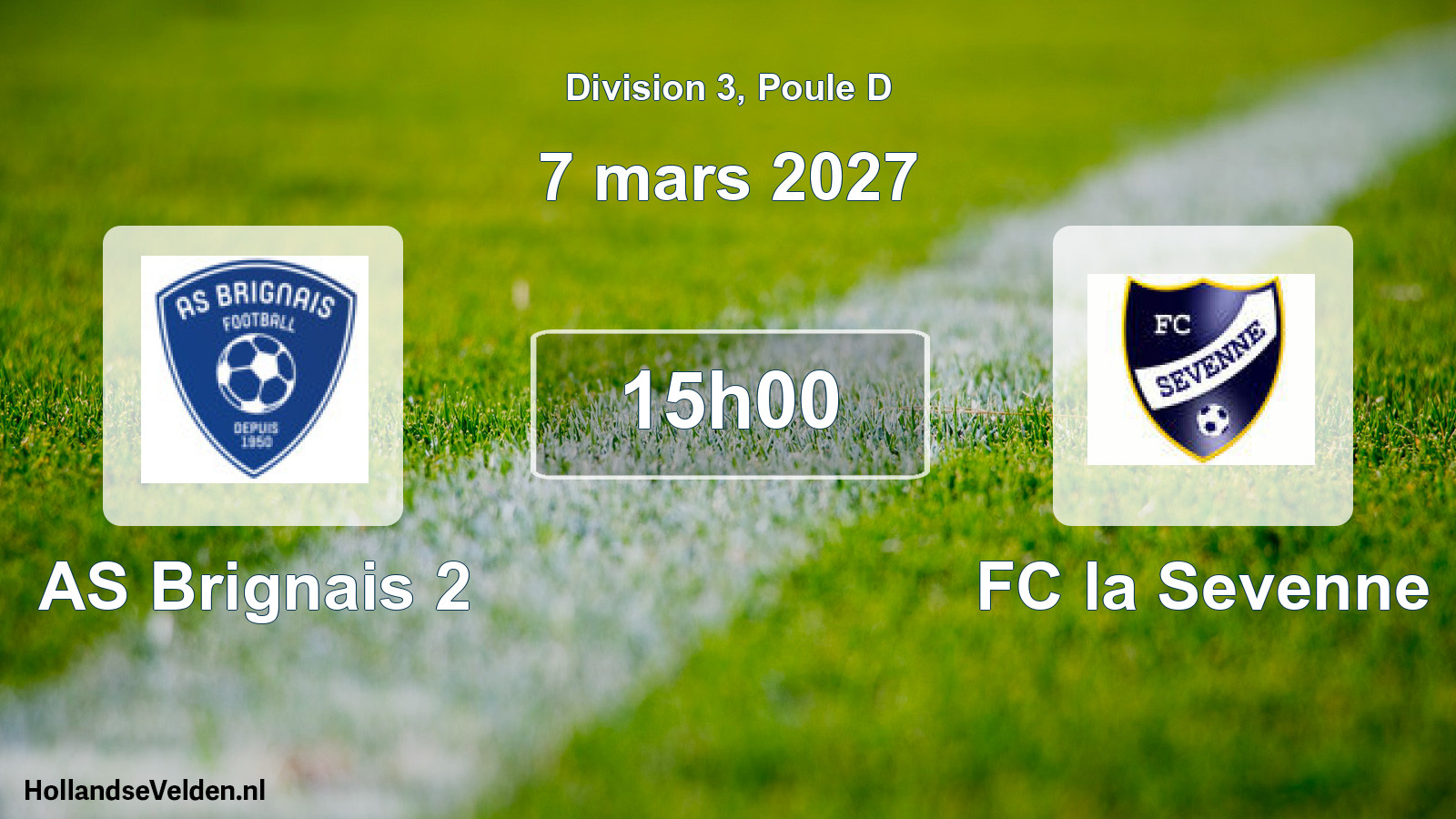 Scheduled Match: AS Brignais 2 - FC la Sevenne (7 March 2027)