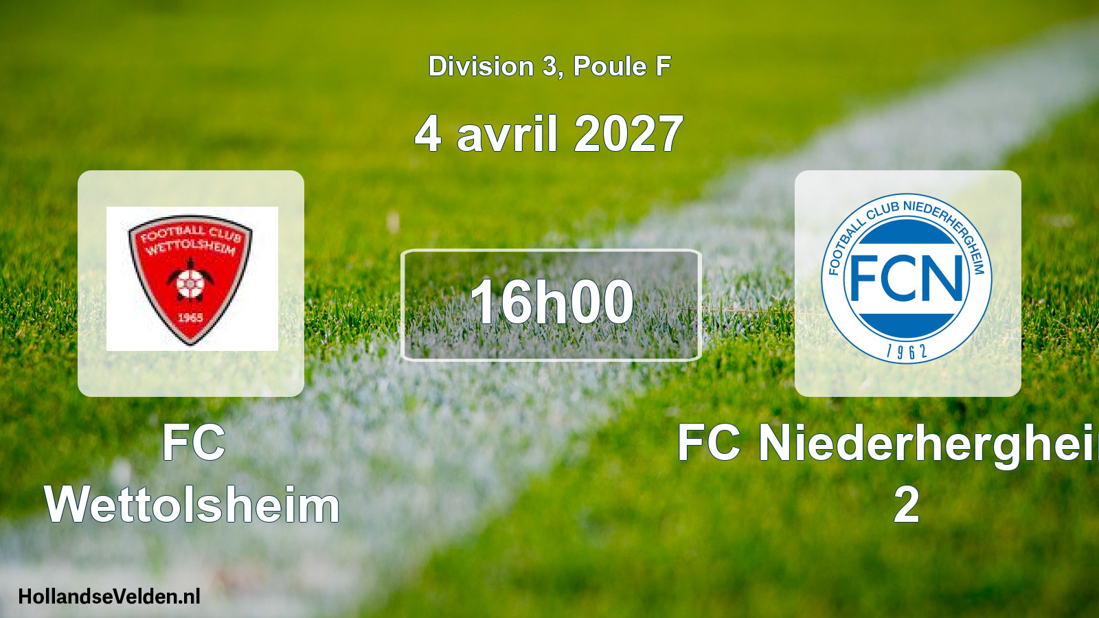 Scheduled Match: FC Wettolsheim - FC Niederhergheim 2 (4 April 2027)