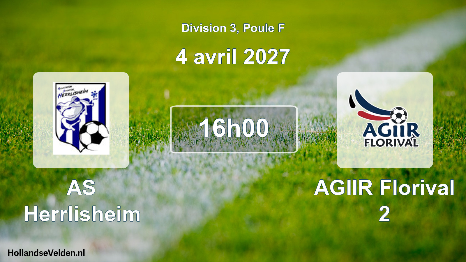 Scheduled Match: AS Herrlisheim - AGIIR Florival 2 (4 April 2027)