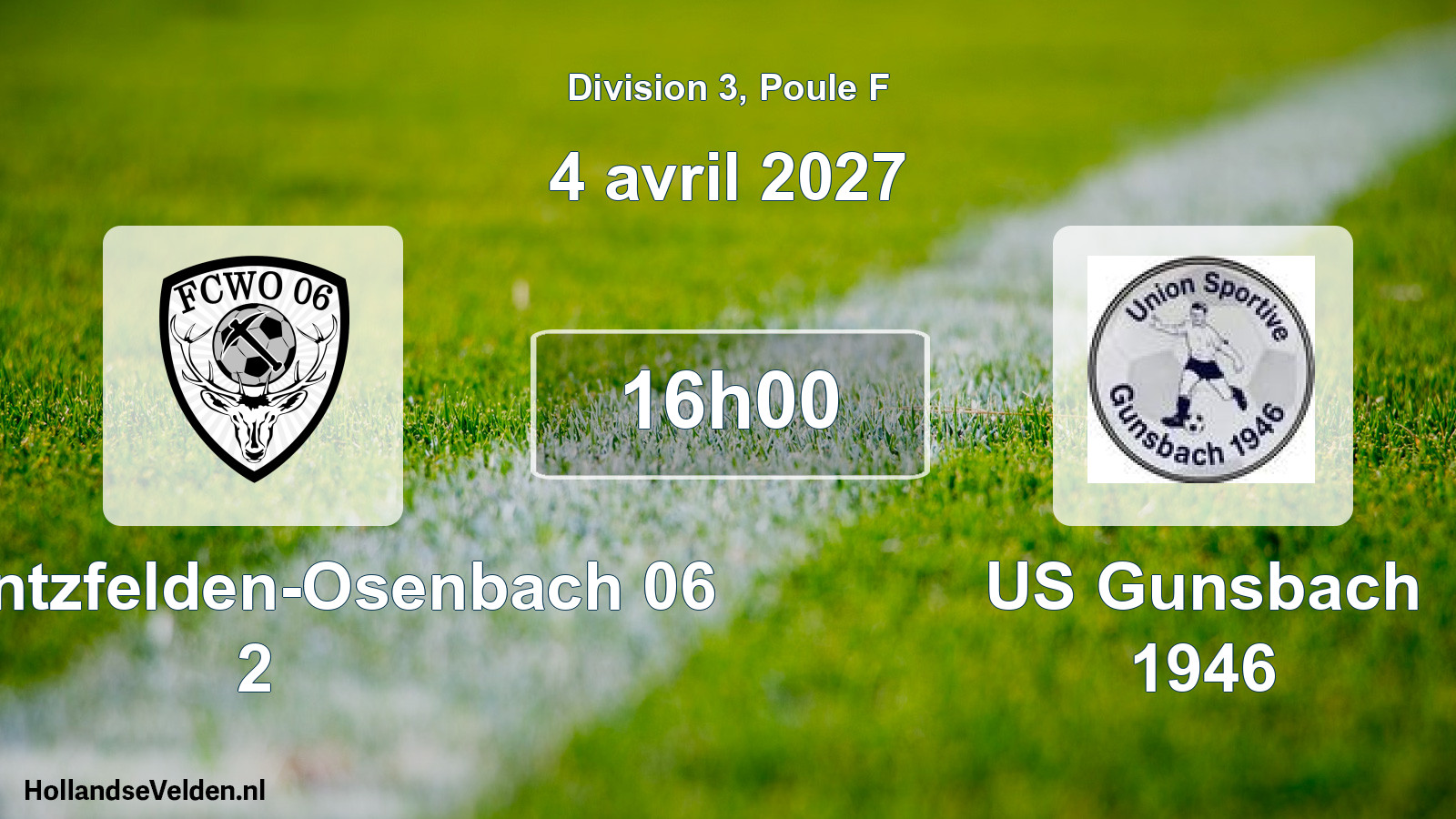 Scheduled Match: FC Wintzfelden-Osenbach 06 2 - US Gunsbach 1946 (4 April 2027)