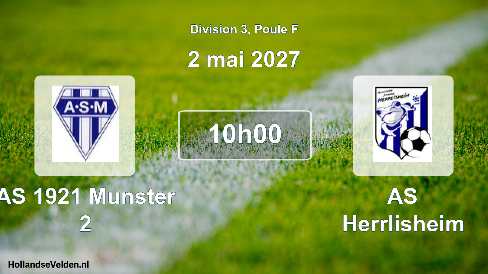 Scheduled Match: AS 1921 Munster 2 - AS Herrlisheim (2 May 2027)