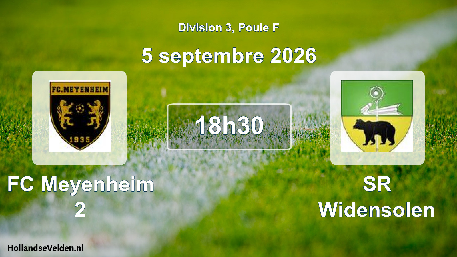 Scheduled Match: FC Meyenheim 2 - SR Widensolen (5 September 2026)
