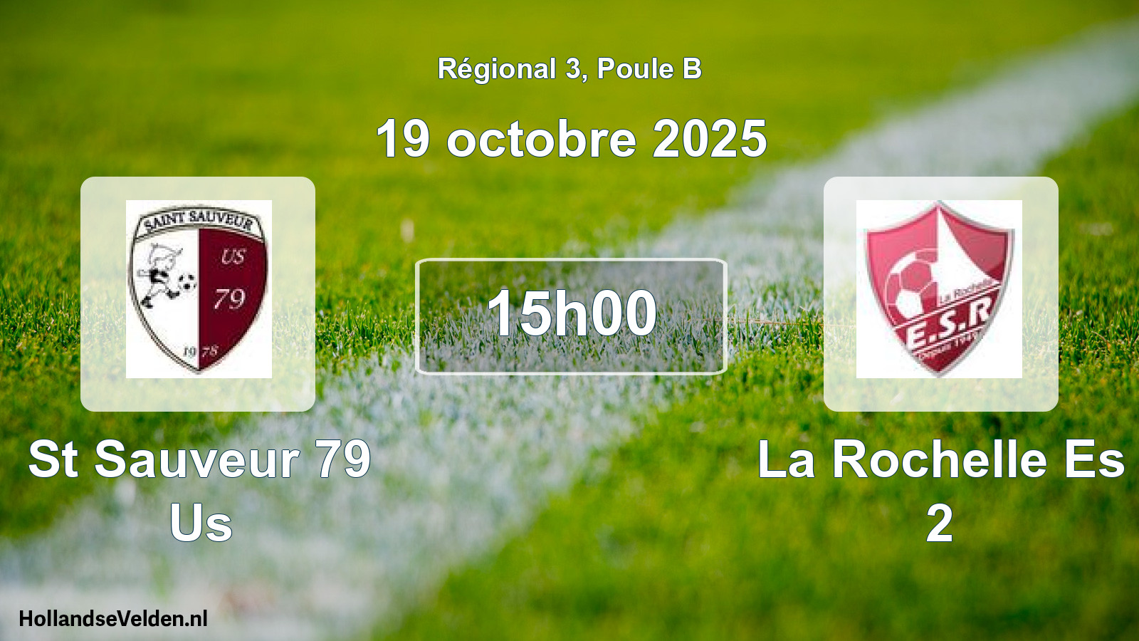 Geplande wedstrijd: St Sauveur 79 Us - La Rochelle Es 2 (19 octobre 2025)