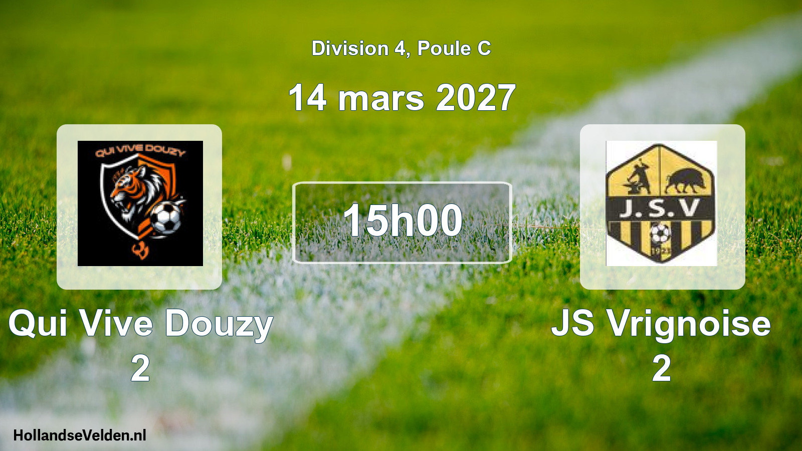 Scheduled Match: Qui Vive Douzy 2 - JS Vrignoise 2 (14 March 2027)