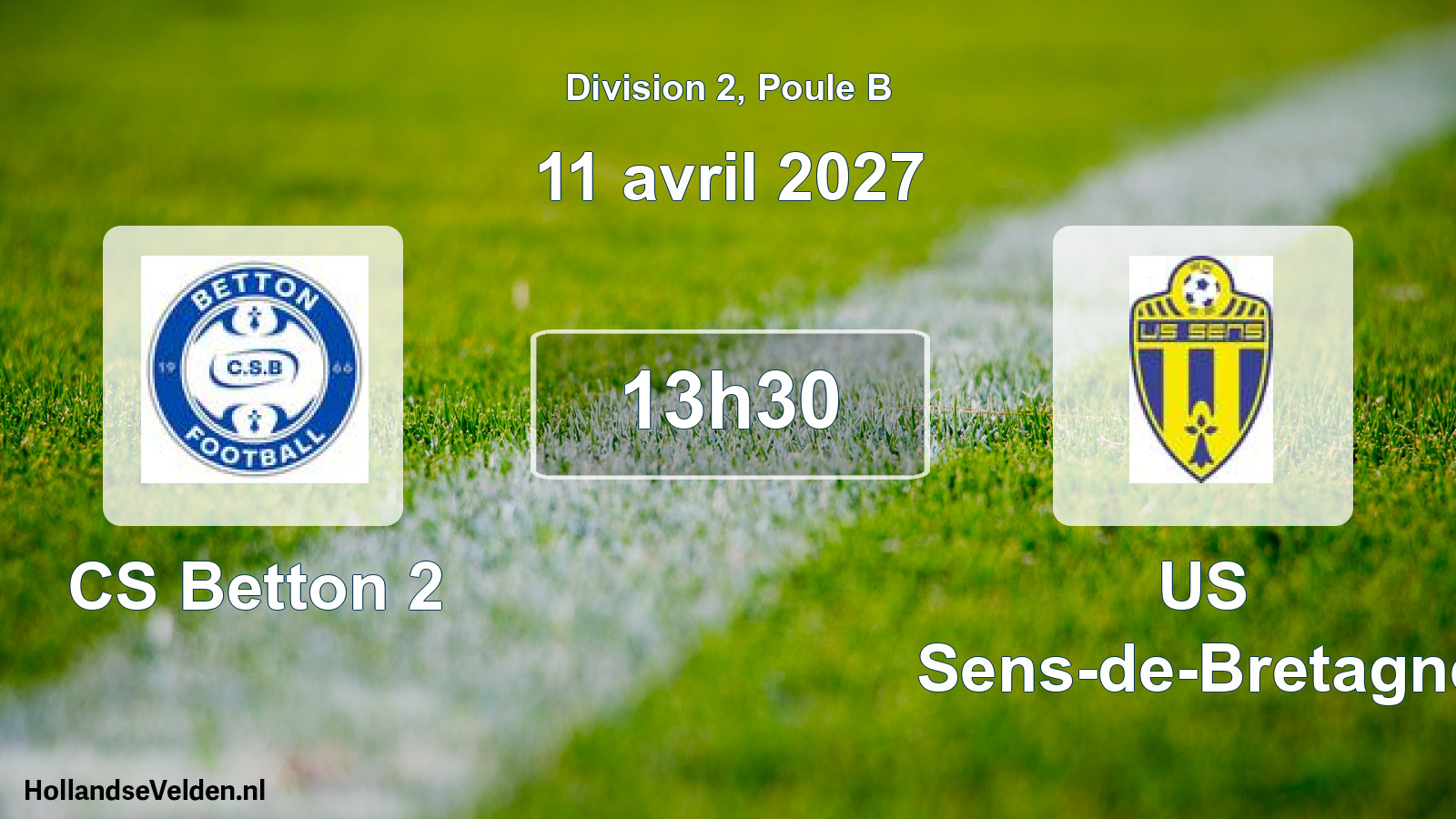 Match programmé: CS Betton 2 - US Sens-de-Bretagne (11 avril 2027)