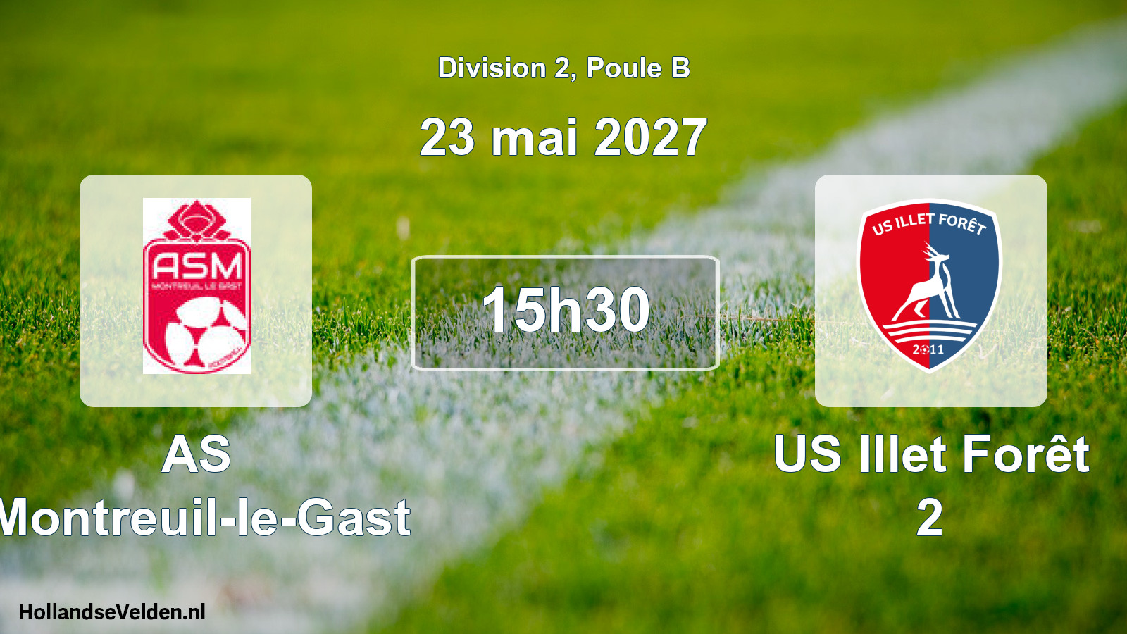Scheduled Match: AS Montreuil-le-Gast - US Illet Forêt 2 (23 May 2027)