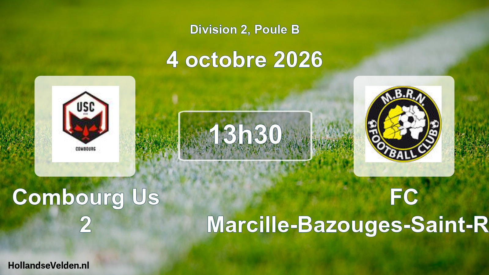 Scheduled Match: Combourg Us 2 - FC Marcille-Bazouges-Saint-Remy-Noyal (4 October 2026)