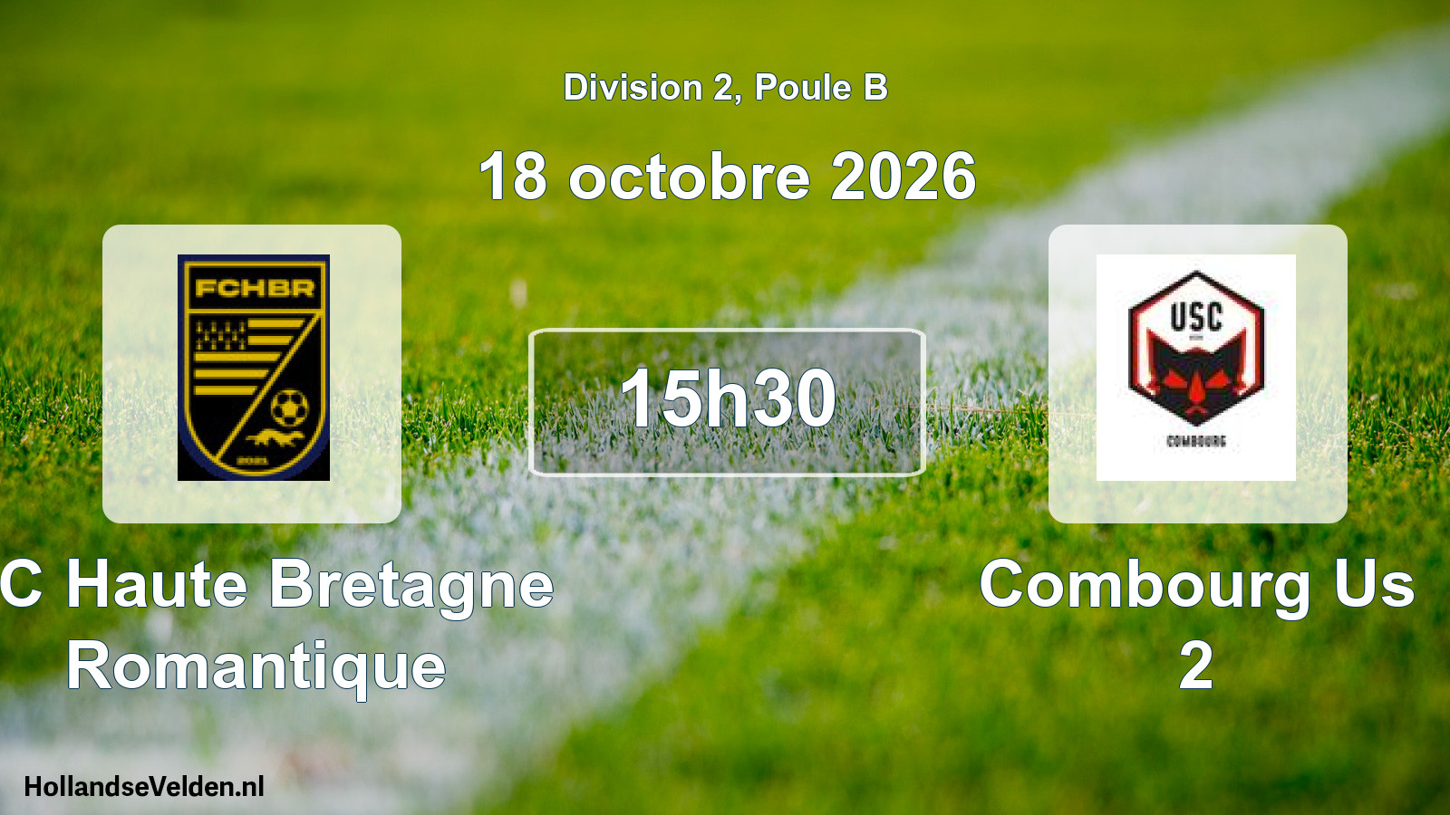 Scheduled Match: FC Haute Bretagne Romantique - Combourg Us 2 (18 October 2026)