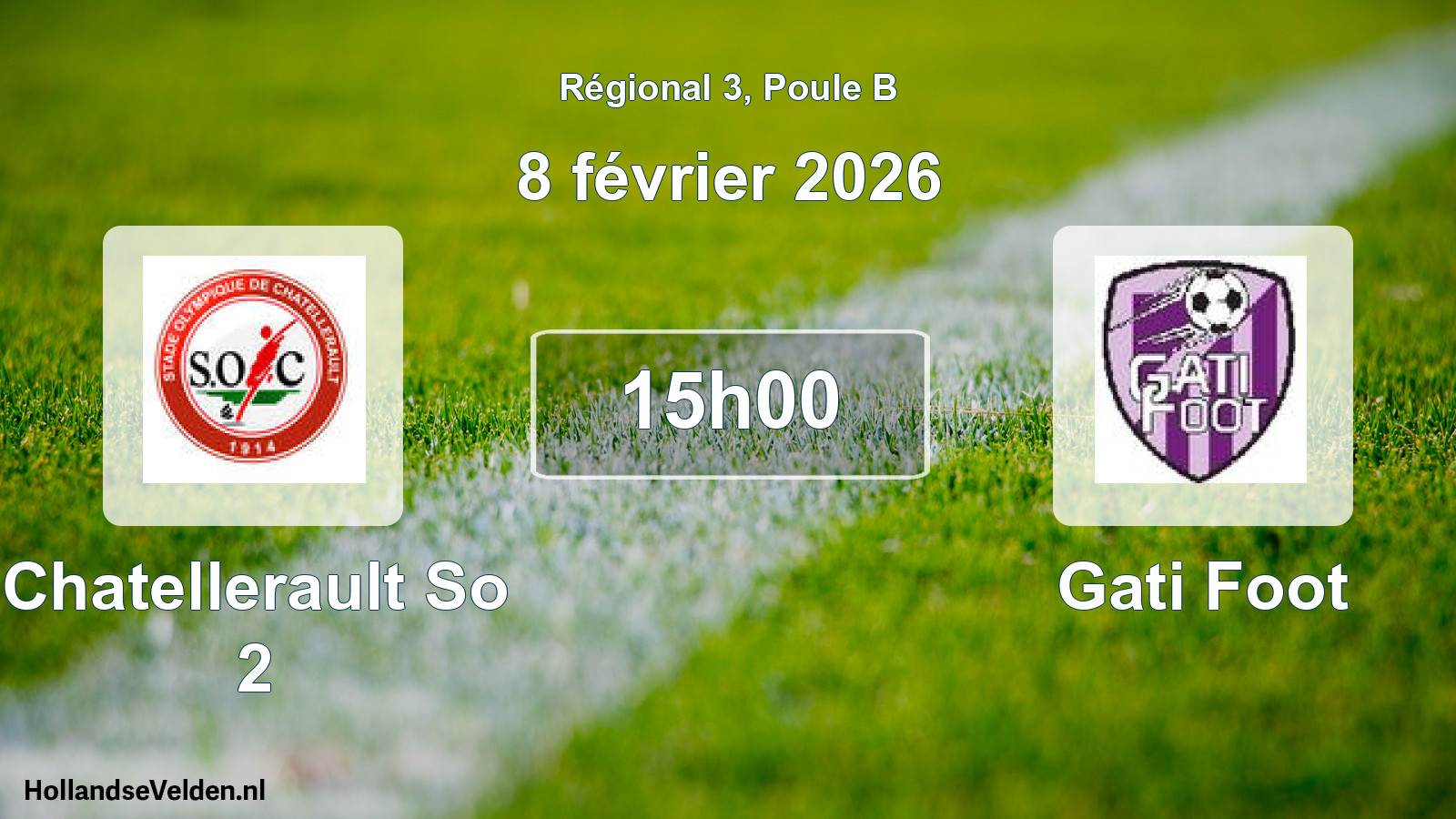 Geplande wedstrijd: Chatellerault So 2 - Gati Foot (8 februari 2026)