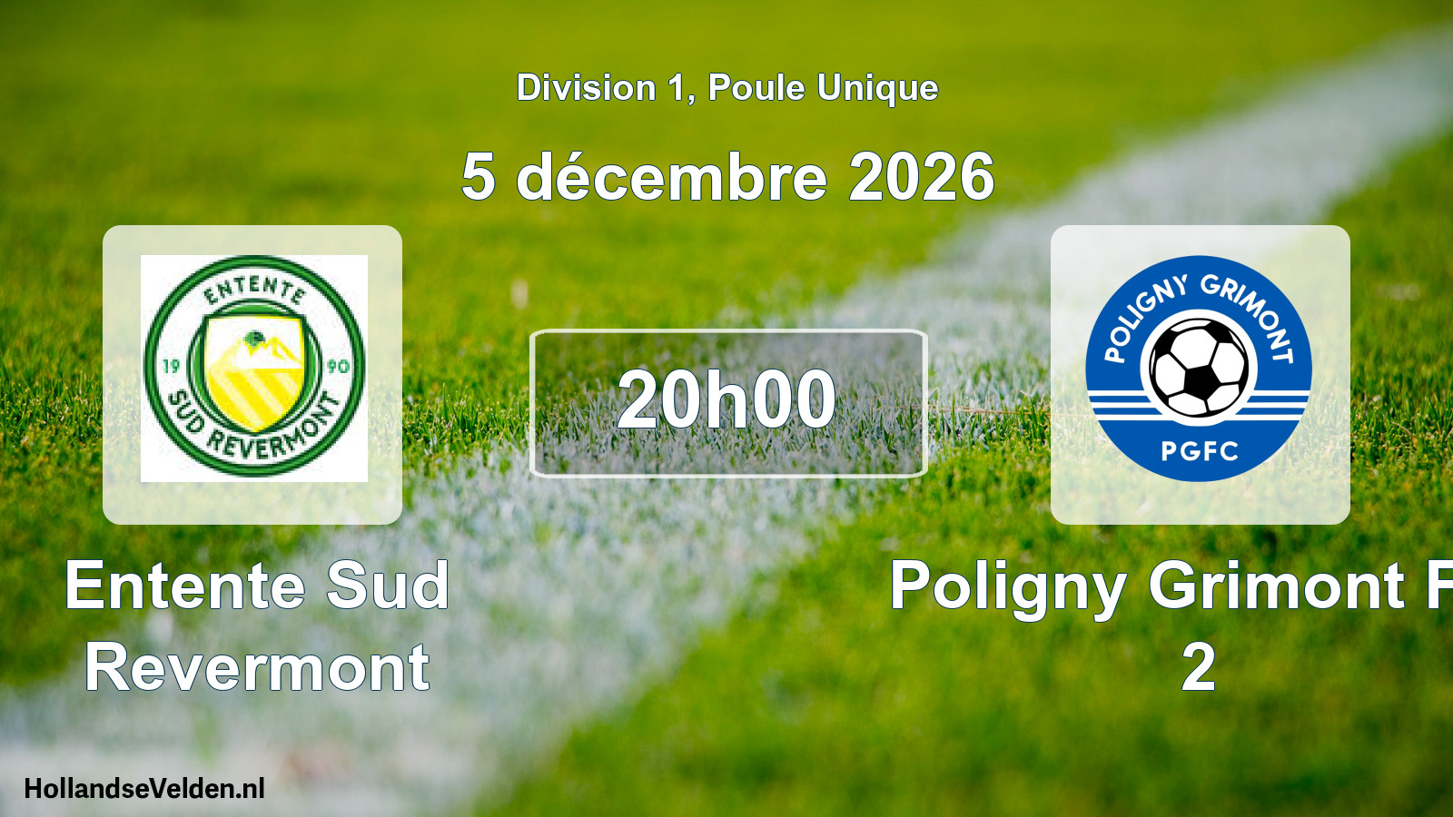 Scheduled Match: Entente Sud Revermont - Poligny Grimont FC 2 (5 December 2026)
