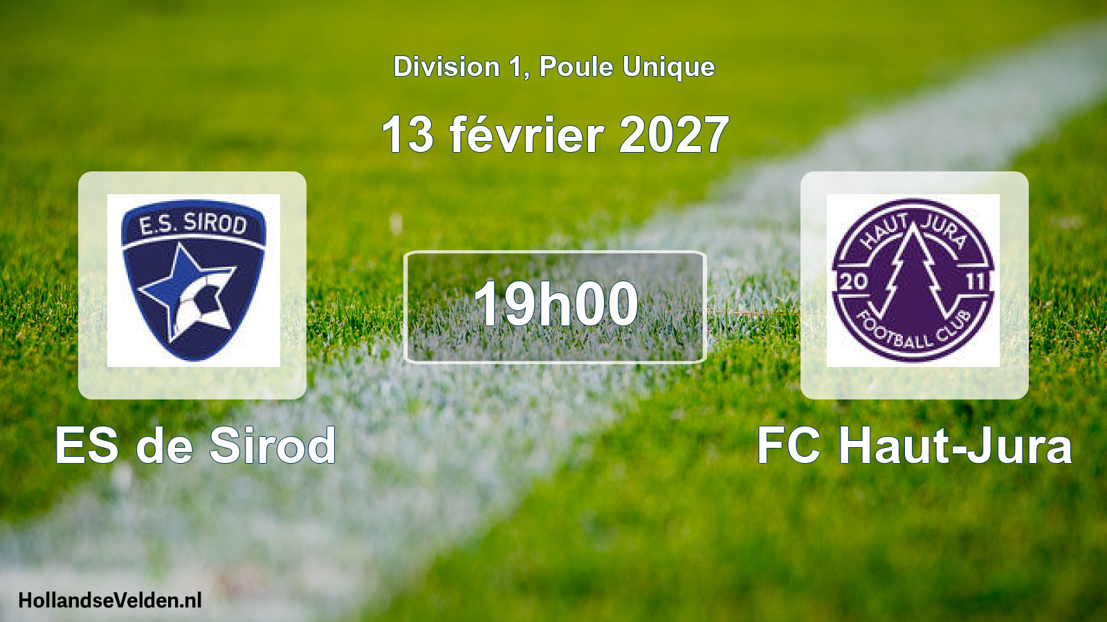 Scheduled Match: ES de Sirod - FC Haut-Jura (13 February 2027)