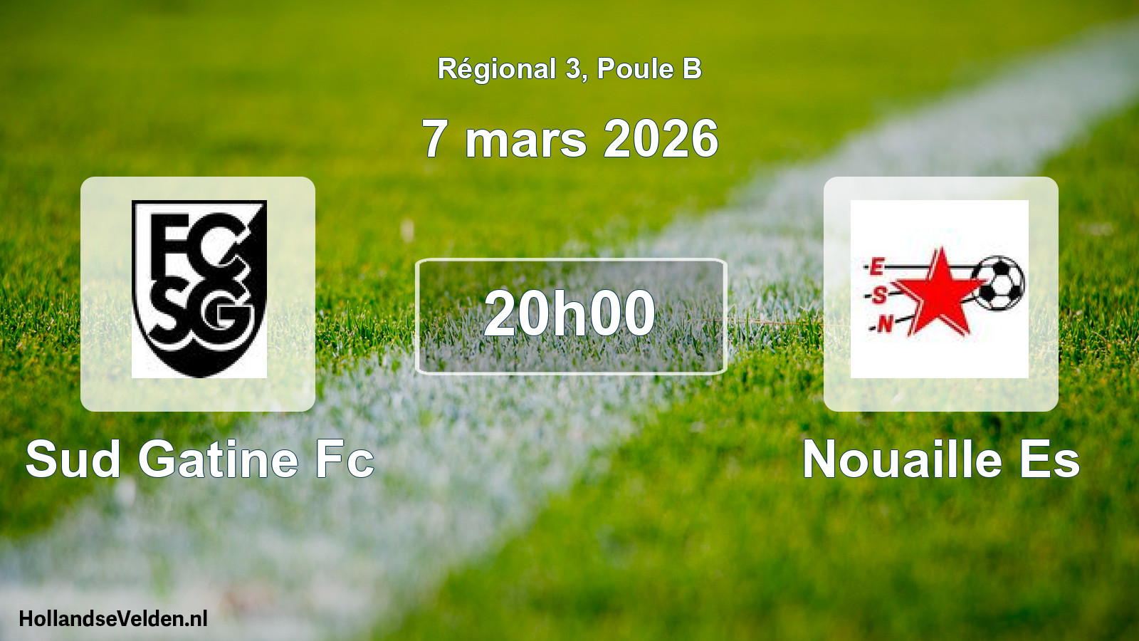 Geplande wedstrijd: Sud Gatine Fc - Nouaille Es (7 maart 2026)