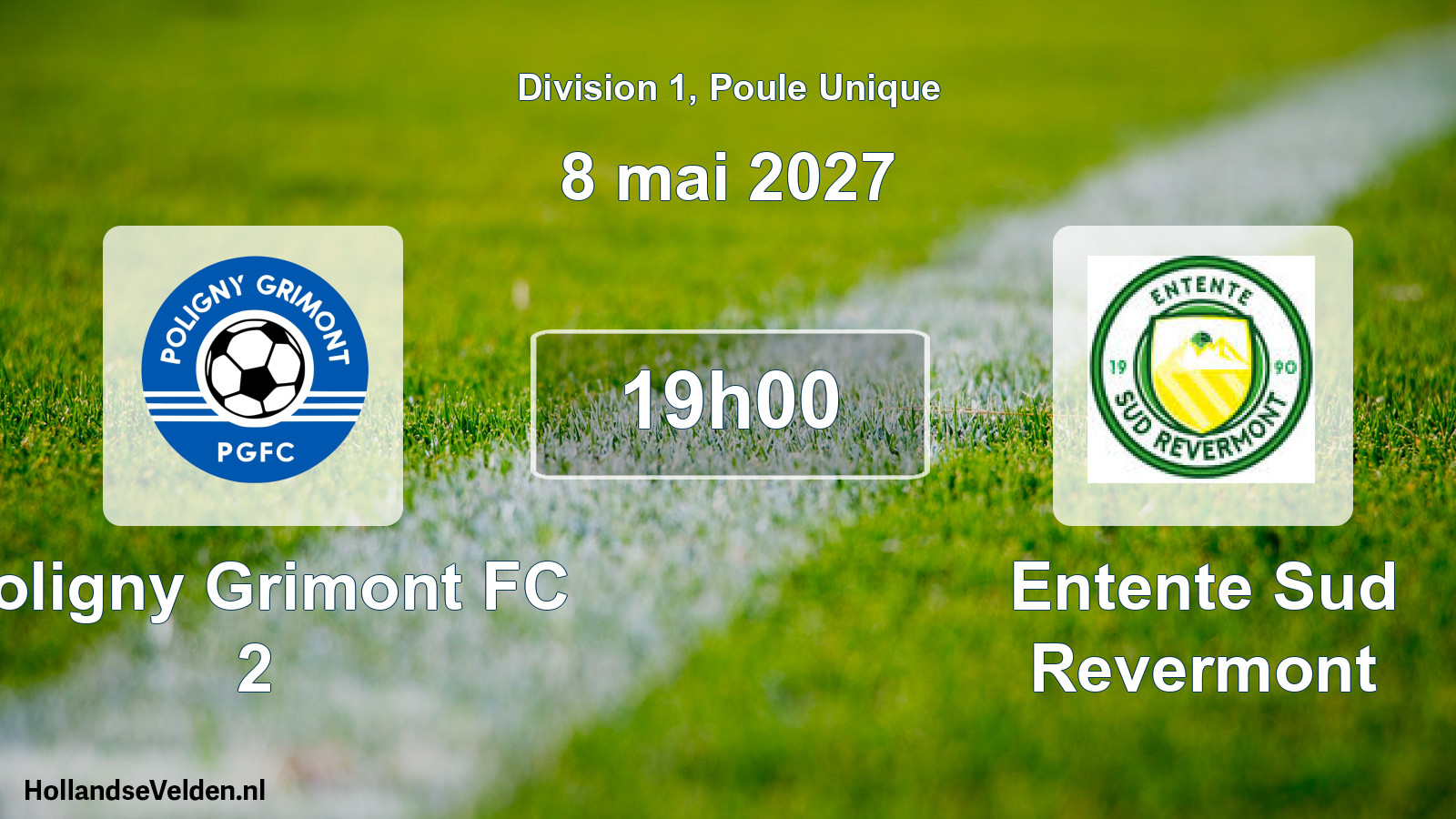 Match programmé: Poligny Grimont FC 2 - Entente Sud Revermont (8 mai 2027)