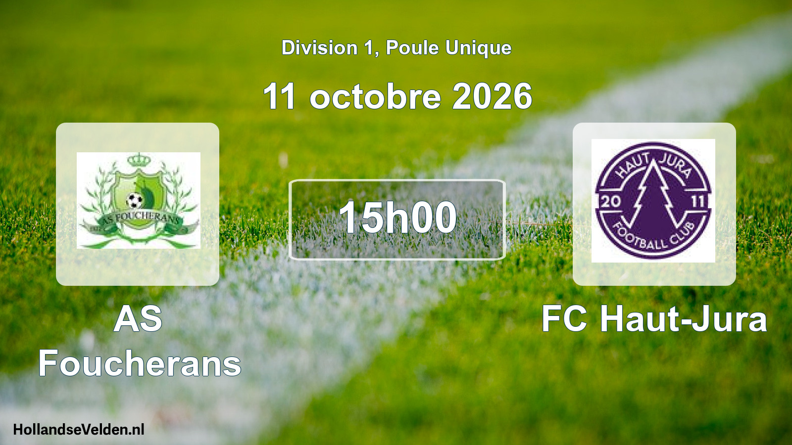 Match programmé: AS Foucherans - FC Haut-Jura (11 octobre 2026)