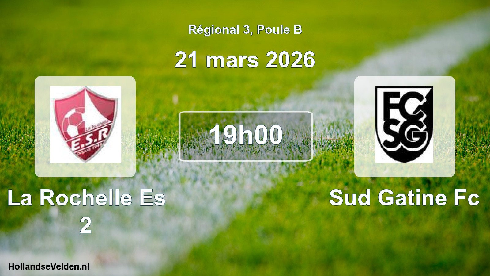 Scheduled Match: La Rochelle Es 2 - Sud Gatine Fc (21 March 2026)
