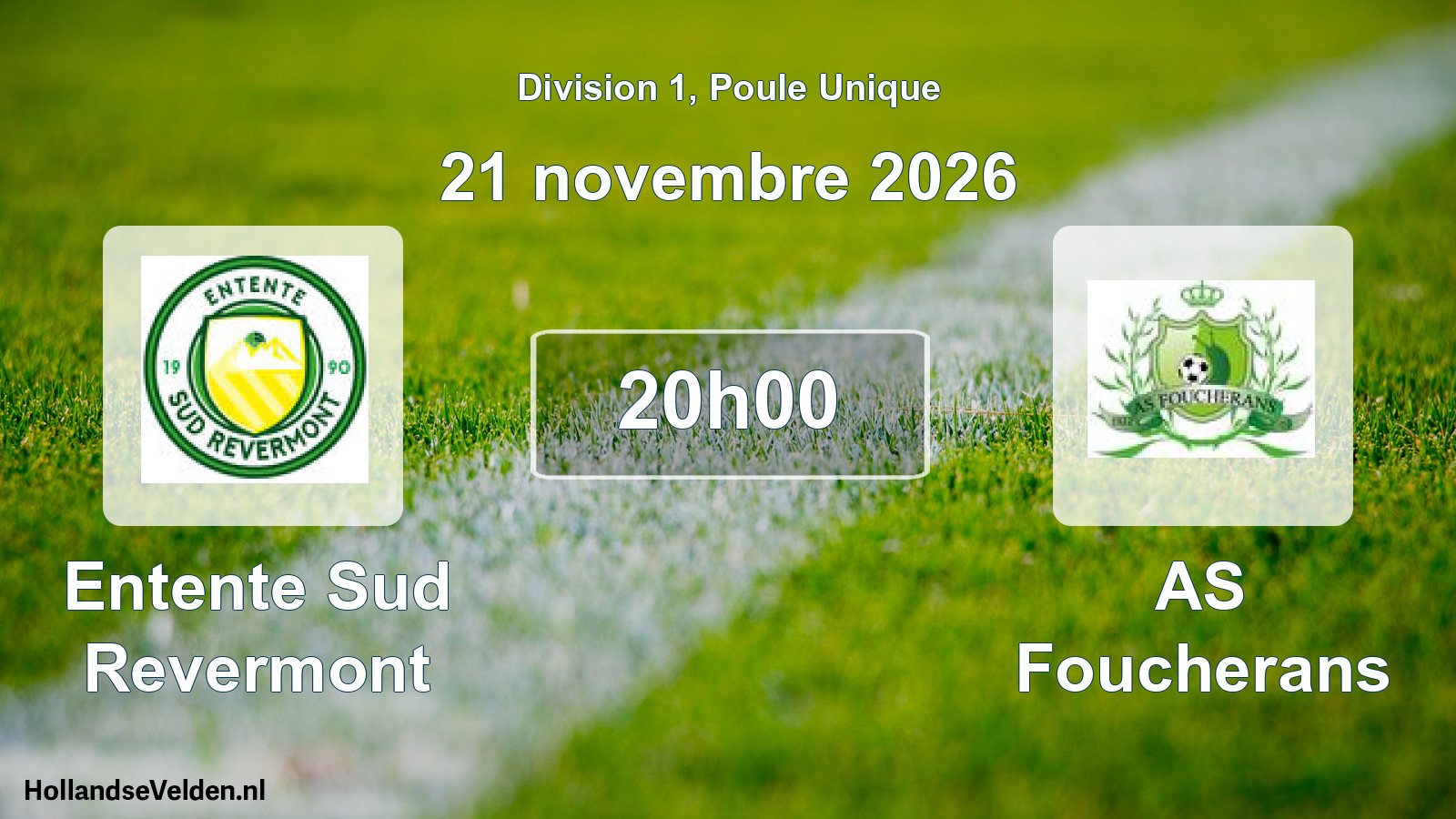 Match programmé: Entente Sud Revermont - AS Foucherans (21 novembre 2026)